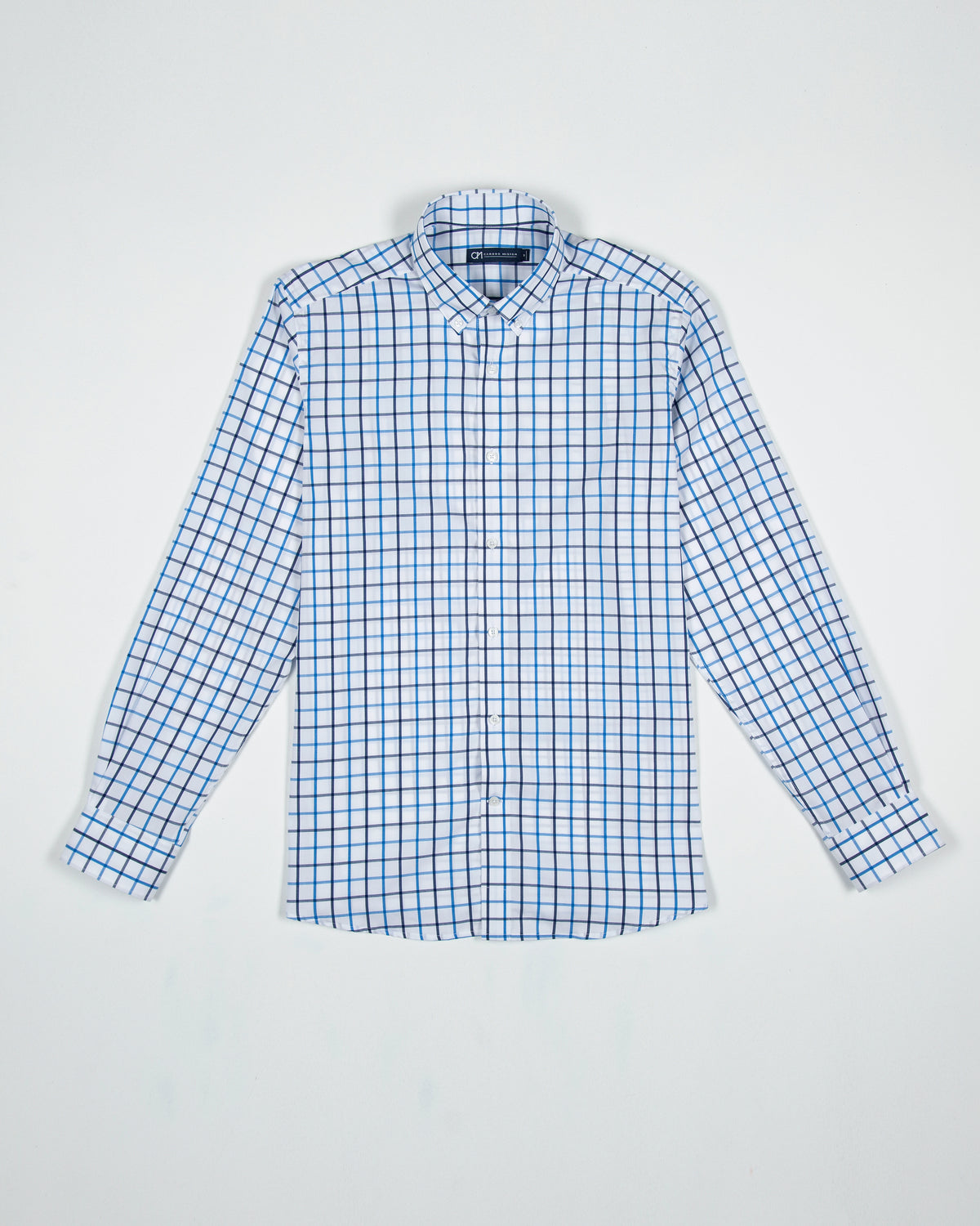 Camisa Cuadro Ventana Algodón Multiazul