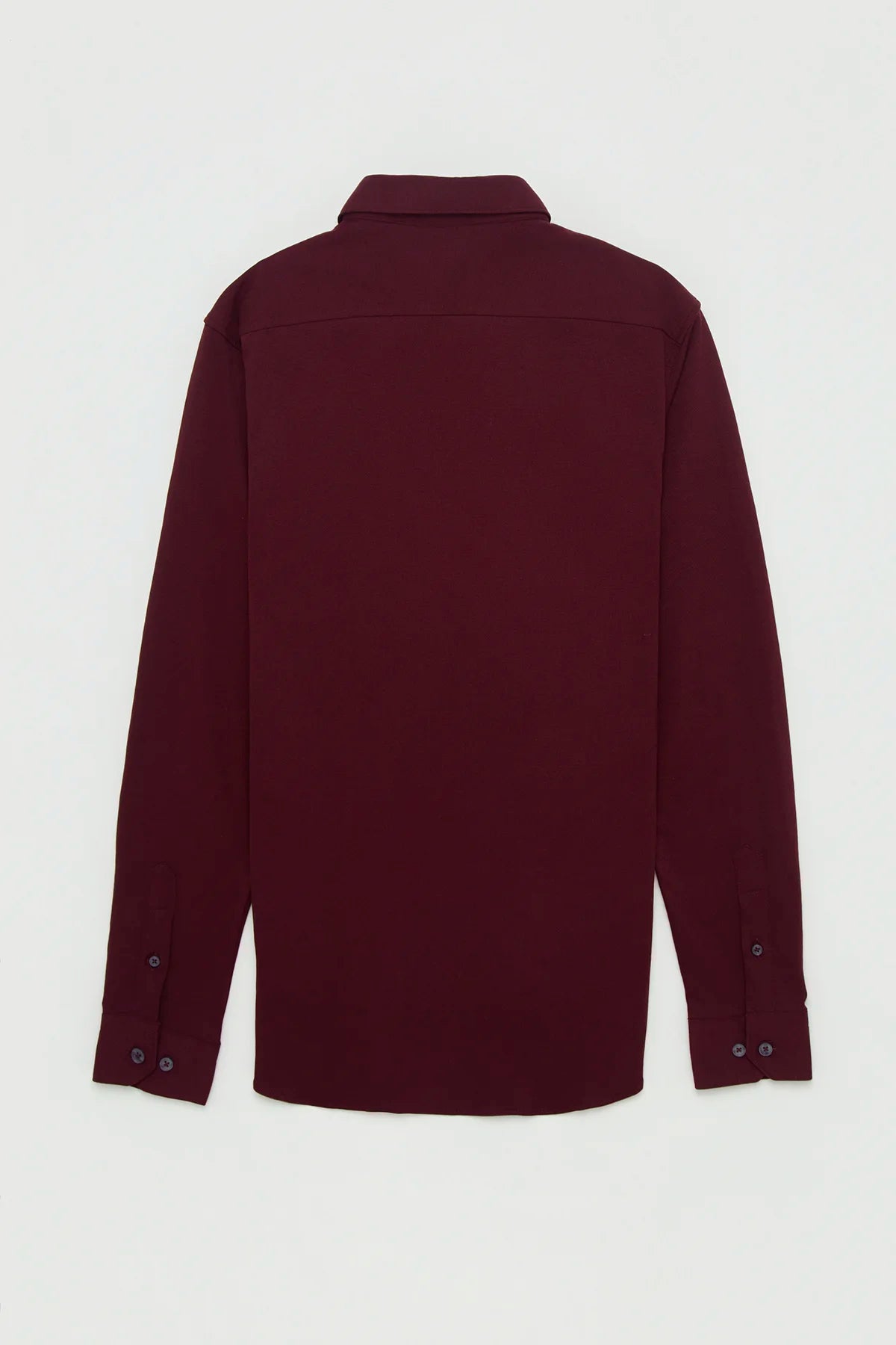 Camisa Piqué Polera Algodón Borgoña