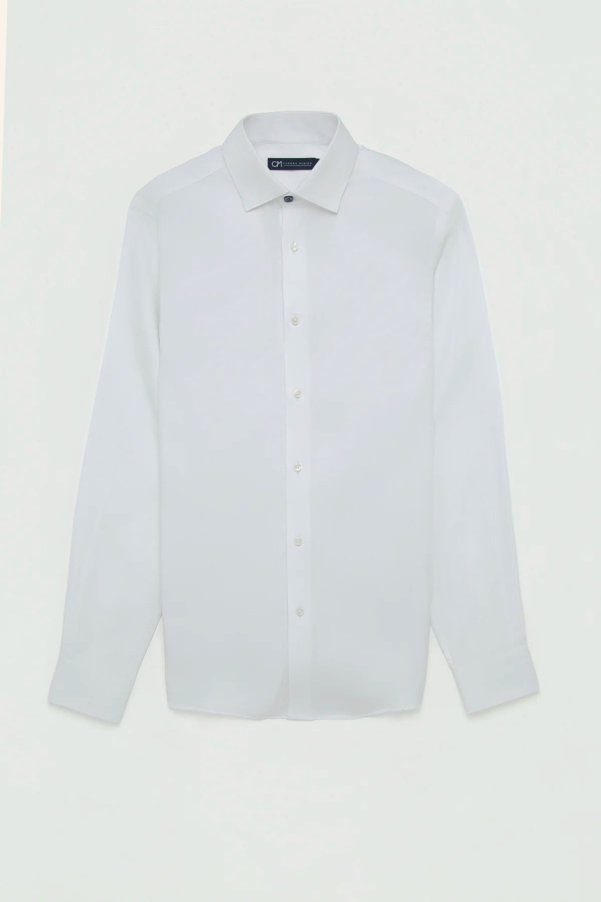 Camisa Sarga Algodón Blanco