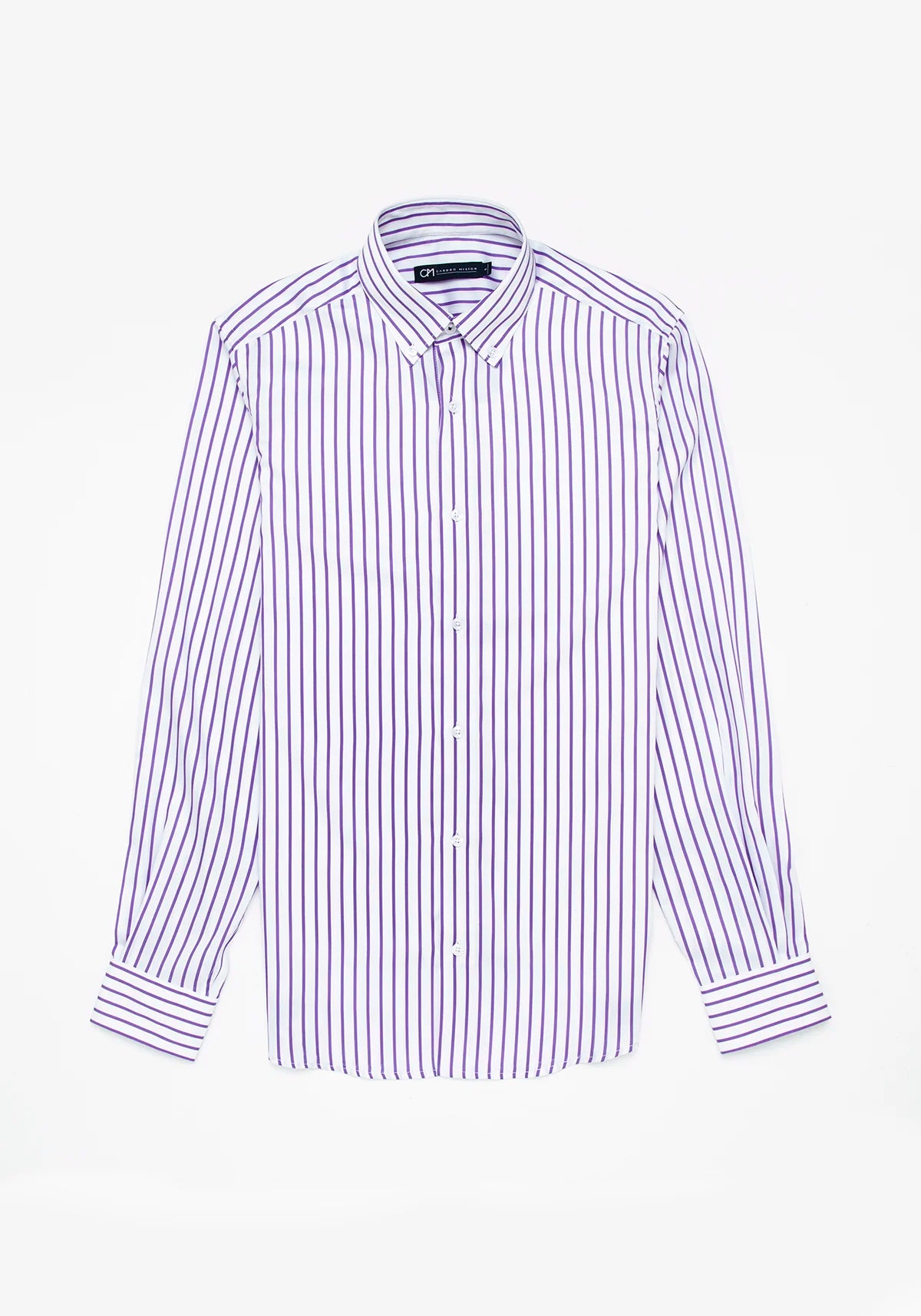 Camisa Sarga Raya Algodón Lila