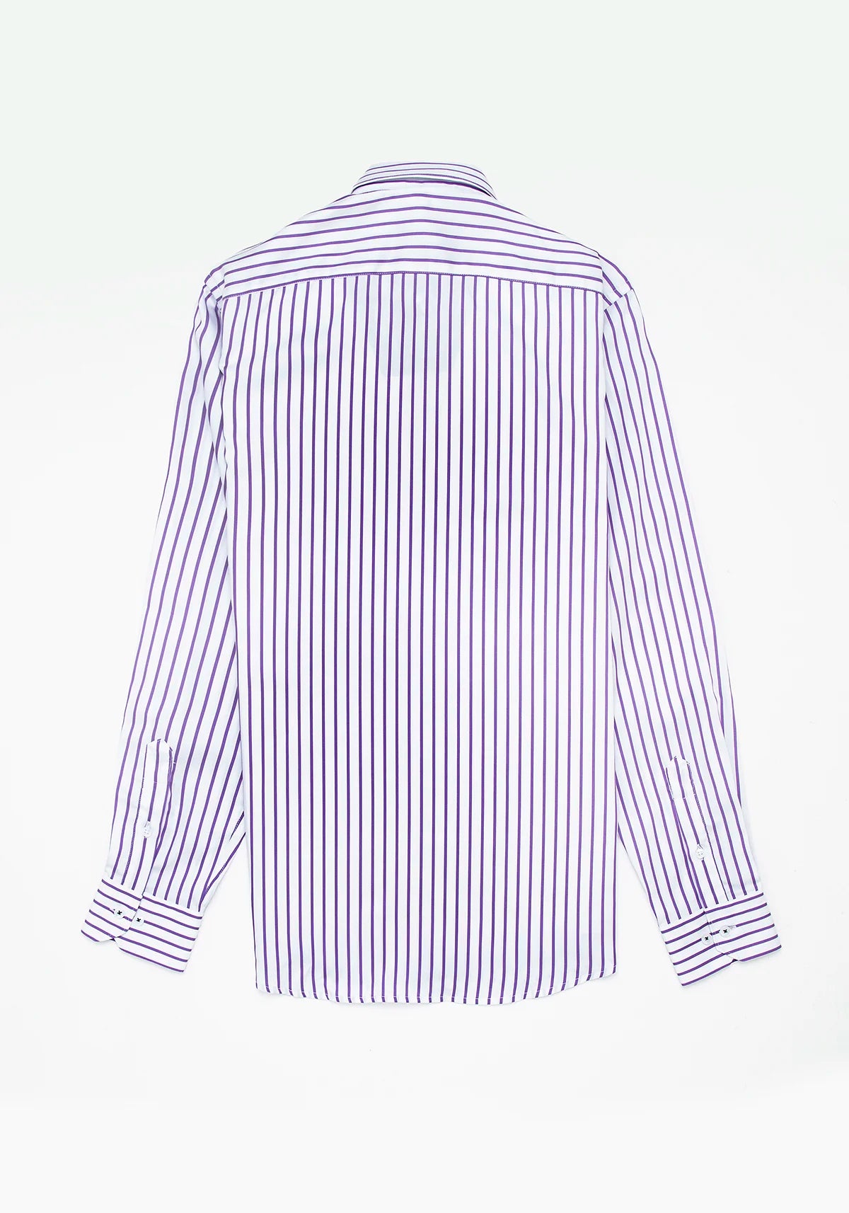Camisa Sarga Raya Algodón Lila