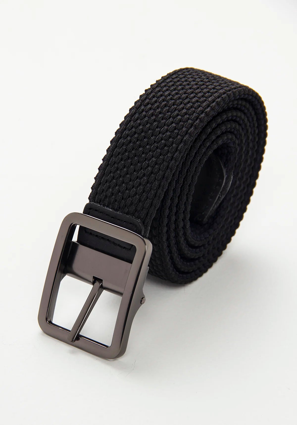 Cinturón Reversible Elástico Negro - Azul Oscuro