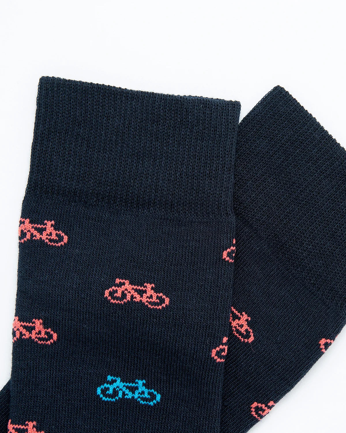 Medias Algodón Estampado Bicicletas - Fondo Azul