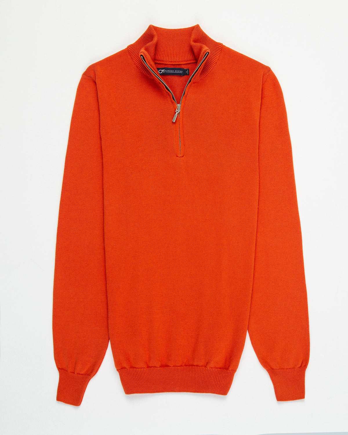 Saco Half Zip Algodón Naranja