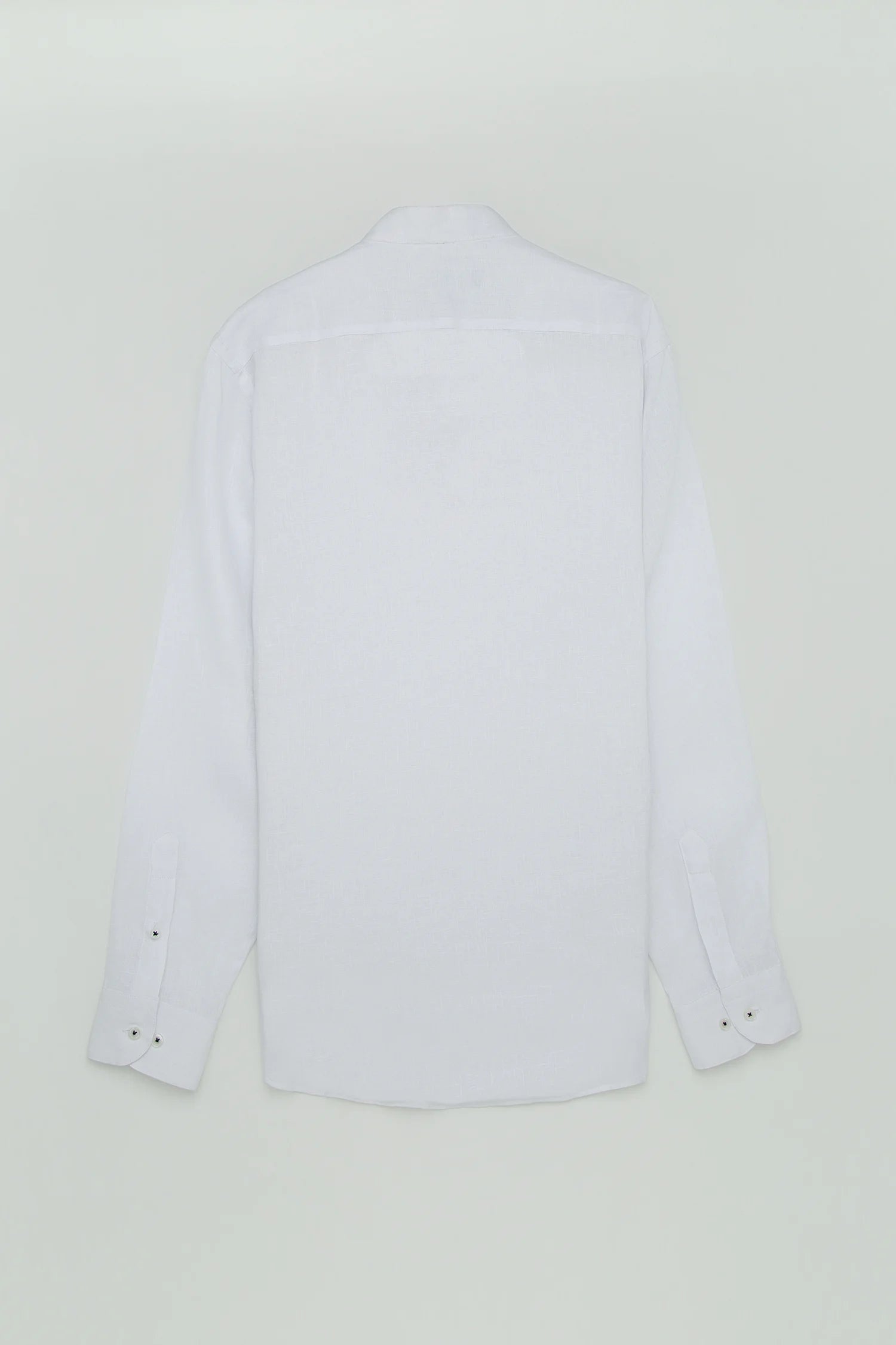 Camisa Cuello Mao Lino Blanco