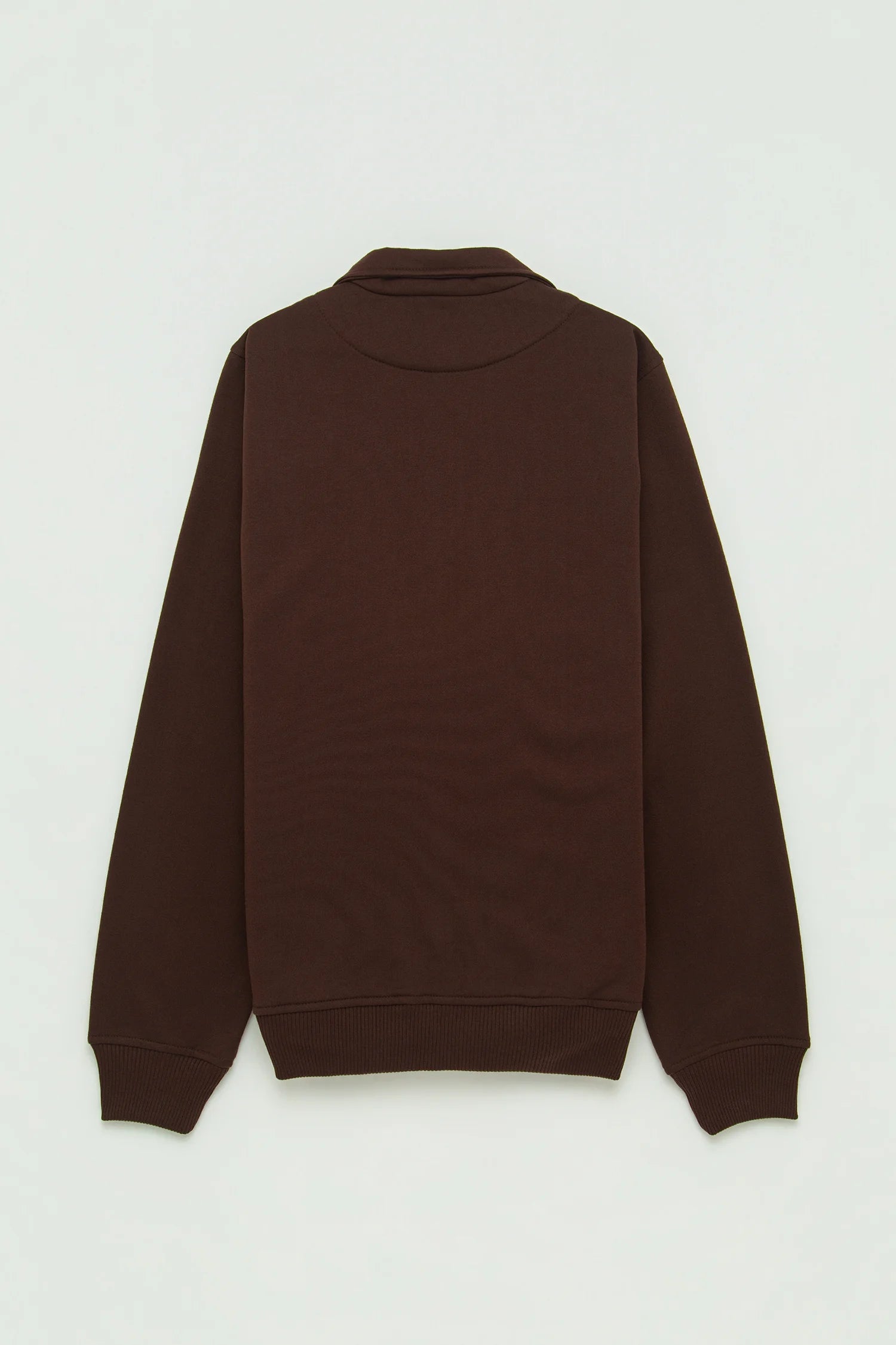 Chaqueta Perchada Zip Algodón Chocolate
