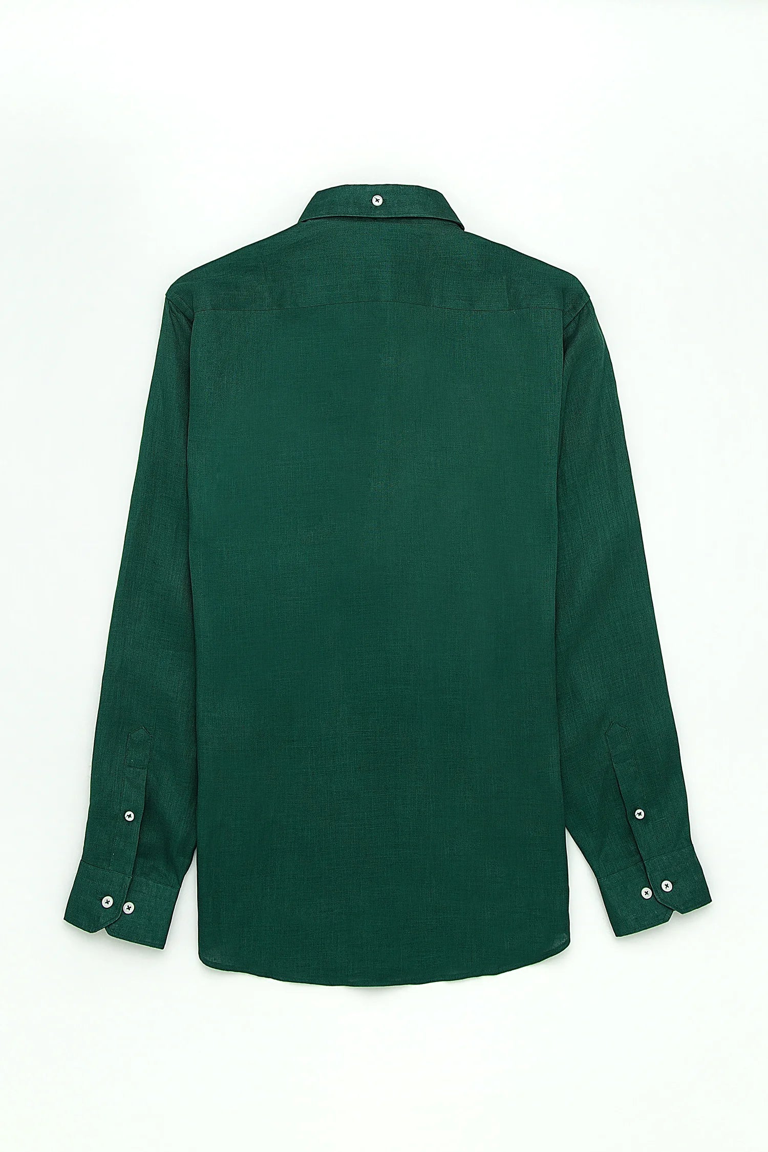 Camisa Button Down Lino Verde Bosque