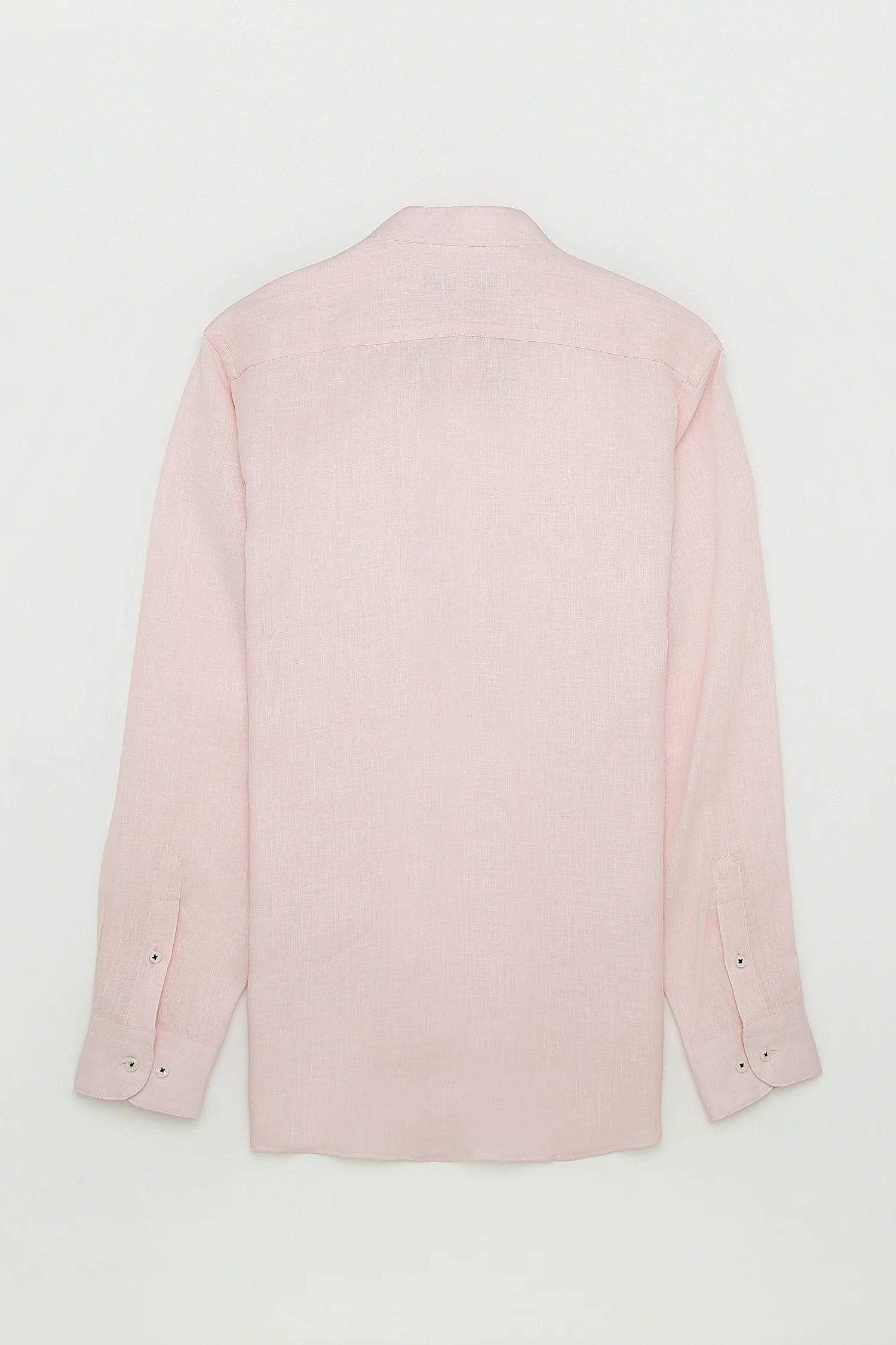 Camisa Cuello Mao Lino Rosa Bebé