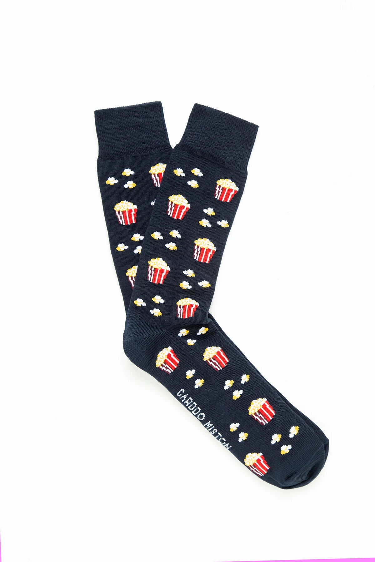 Medias Algodón Estampado Crispetas - Fondo Azul