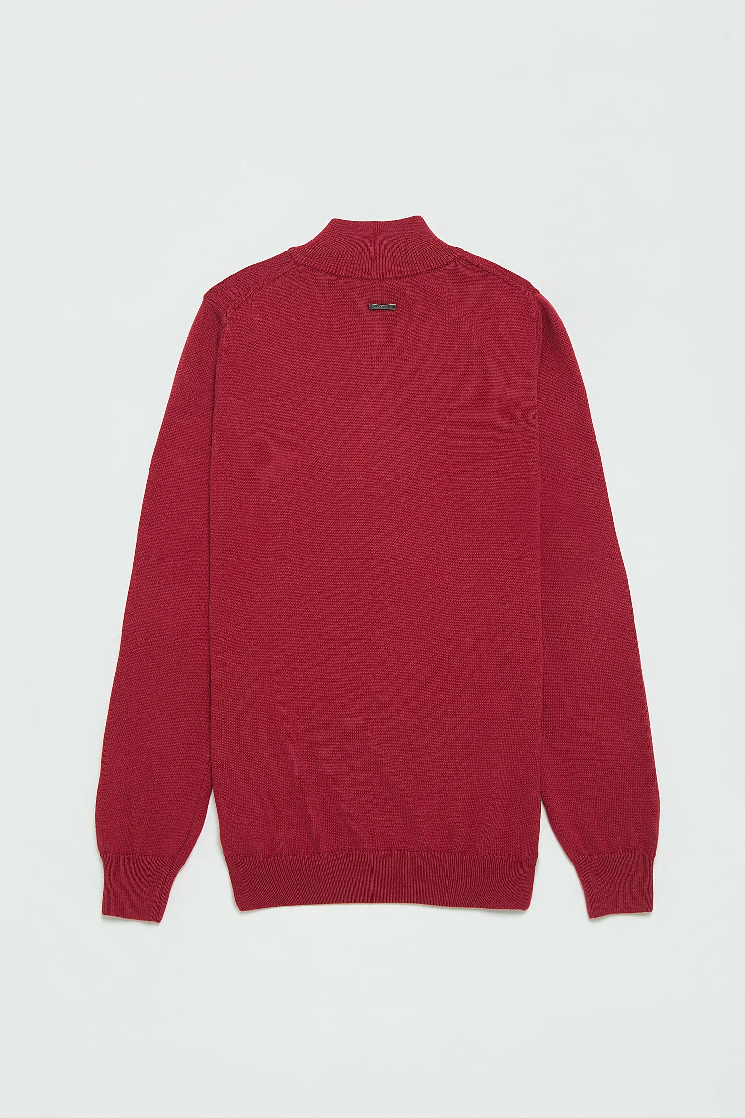 Saco Half Zip Algodón Vino