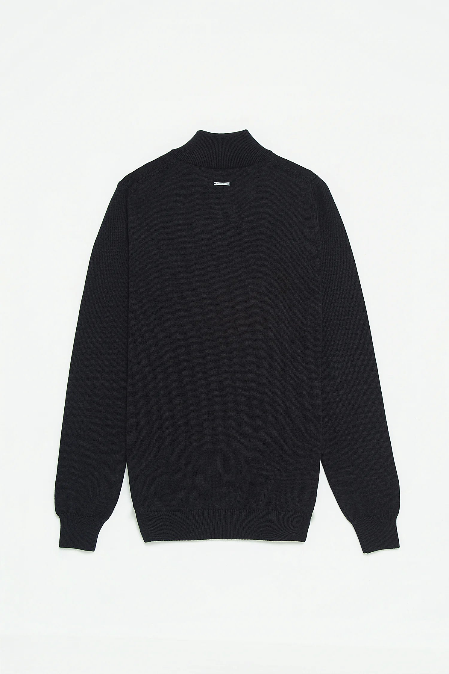 Saco Half Zip Algodón Azul Oscuro