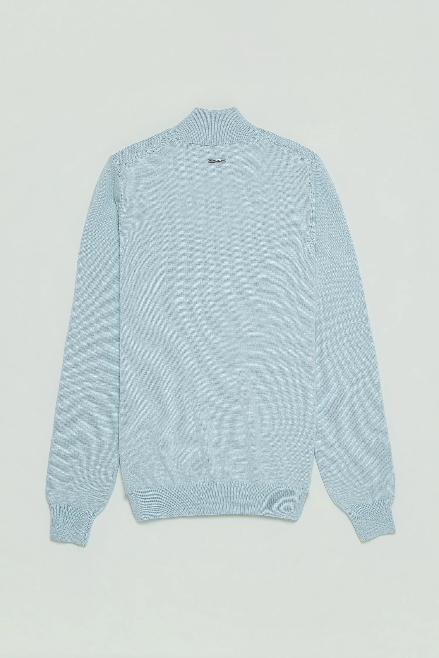 Saco Half Zip Algodón Azul Cielo