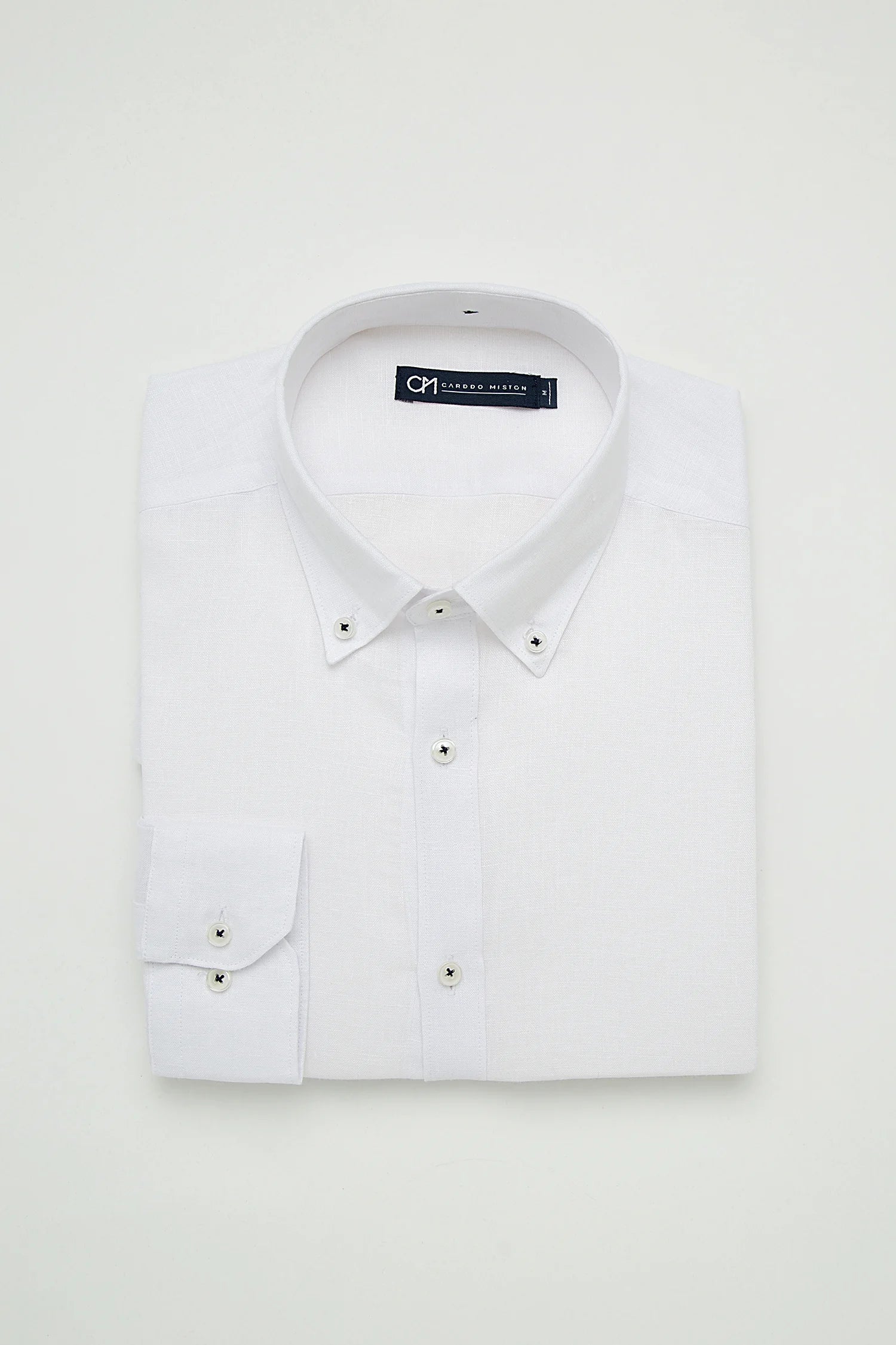 Camisa Button Down Lino Blanco