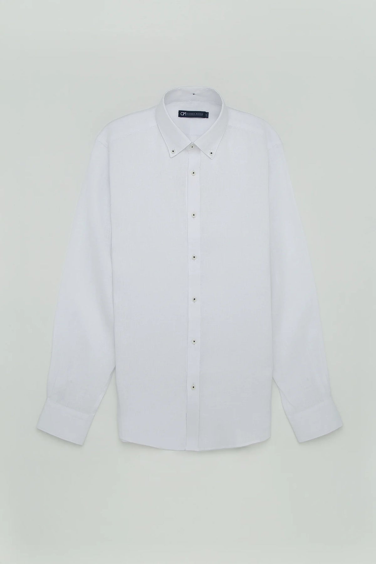 Camisa Button Down Lino Blanco