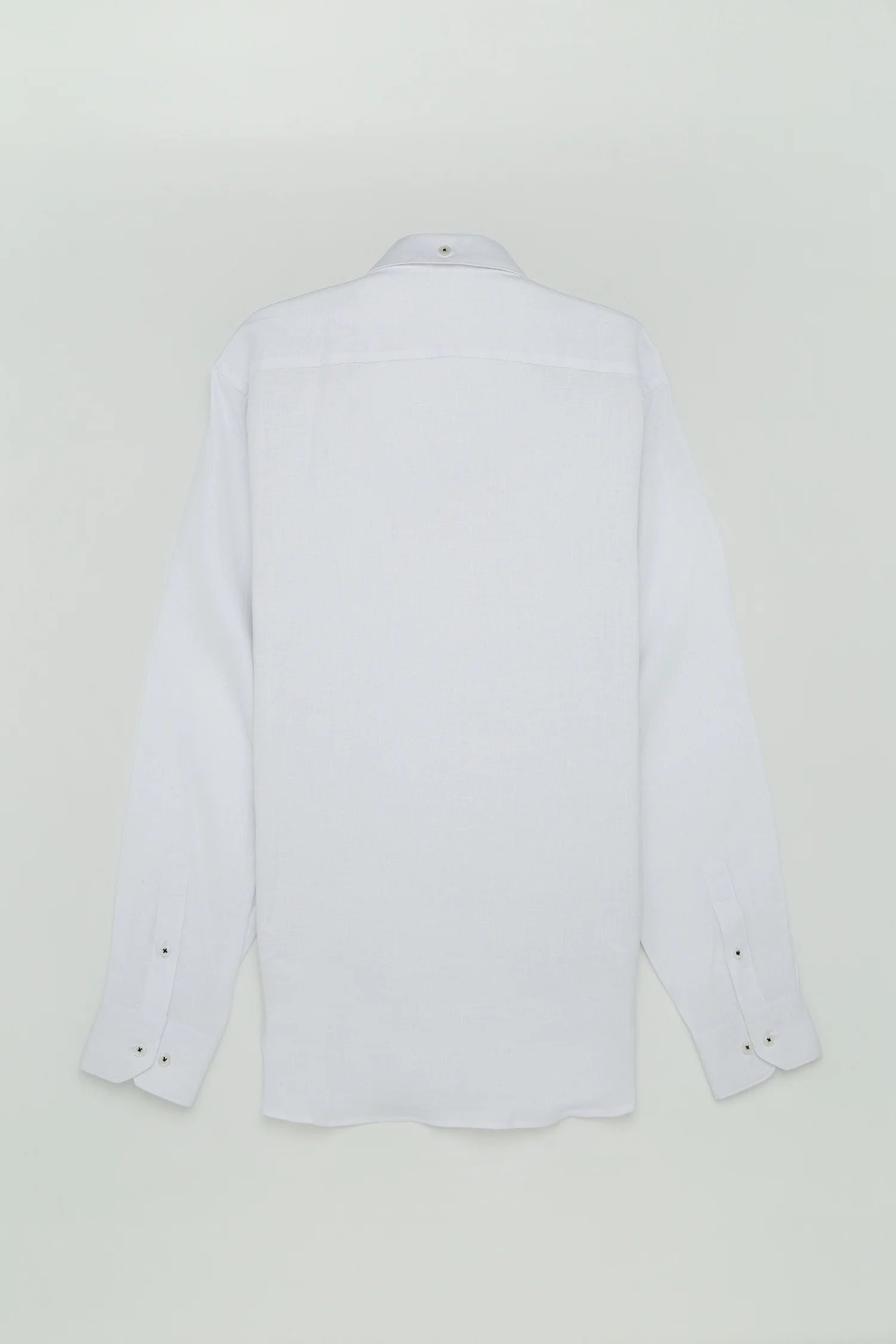 Camisa Button Down Lino Blanco