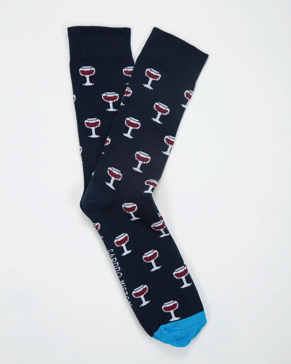 Medias Algodón Estampado Copa Vino