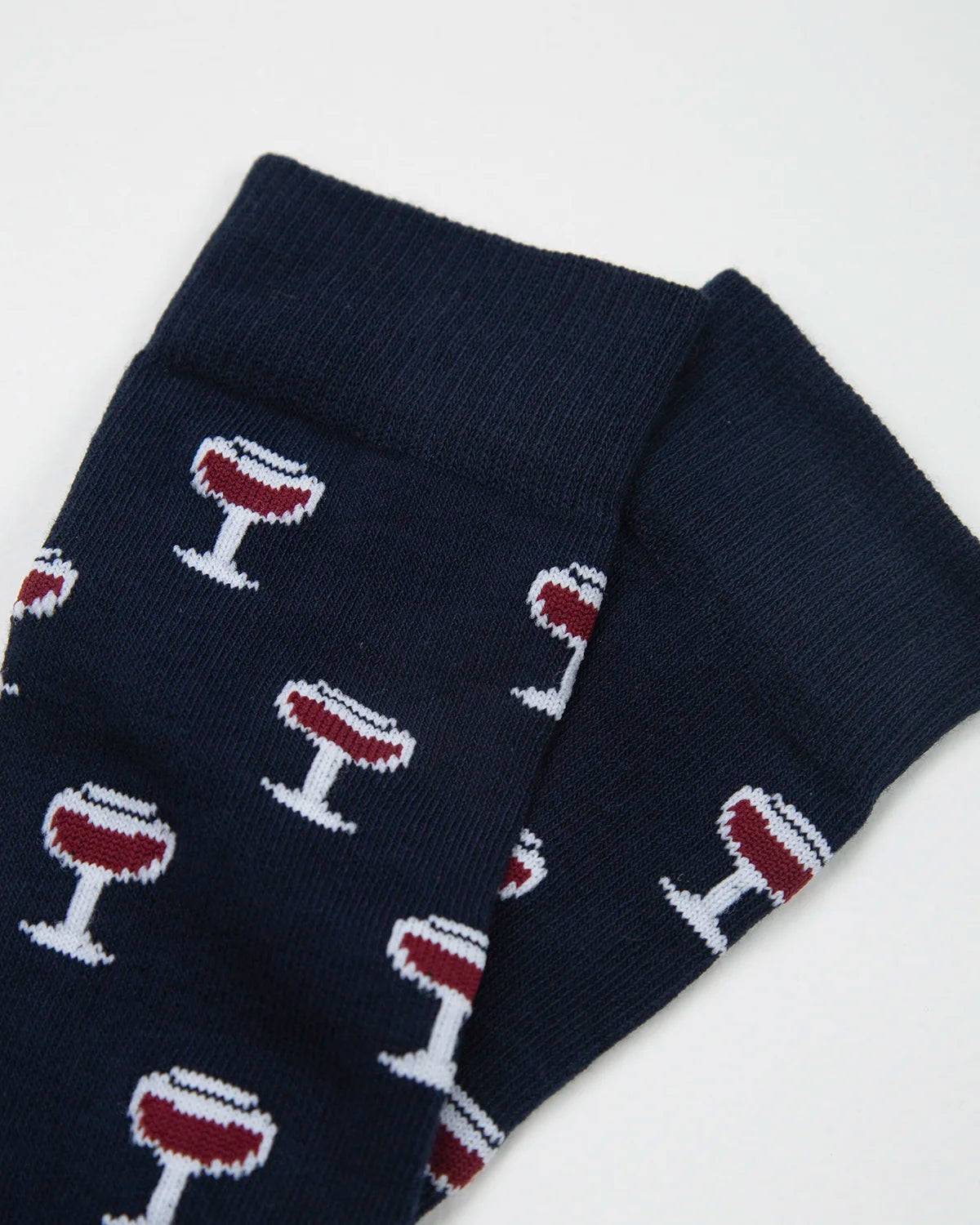 Medias Algodón Estampado Copa Vino