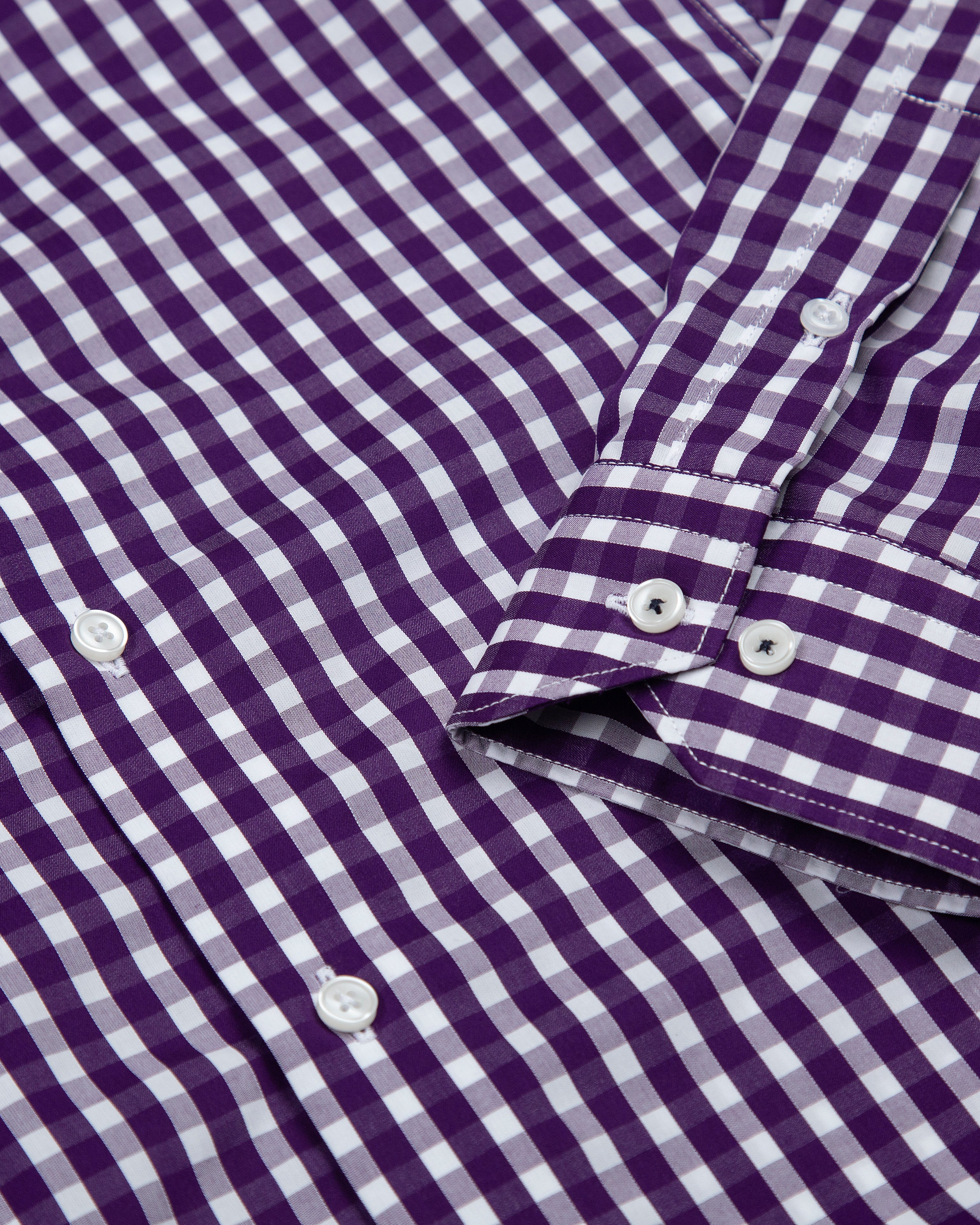 CAMISA CUADRO ALGODÓN BERENJENA_01367