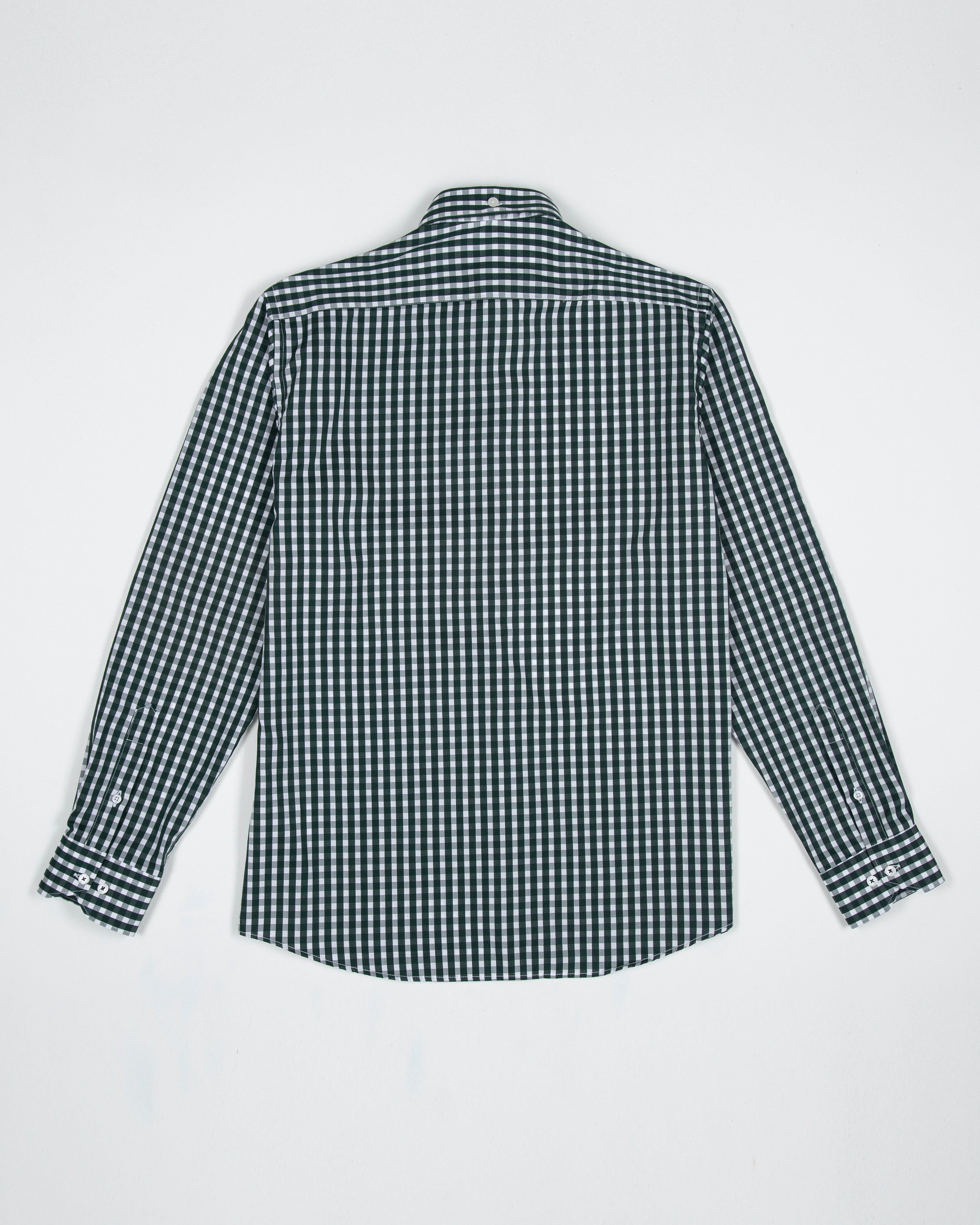 CAMISA CUADRO ALGODÓN VERDE BOTELLA_01366