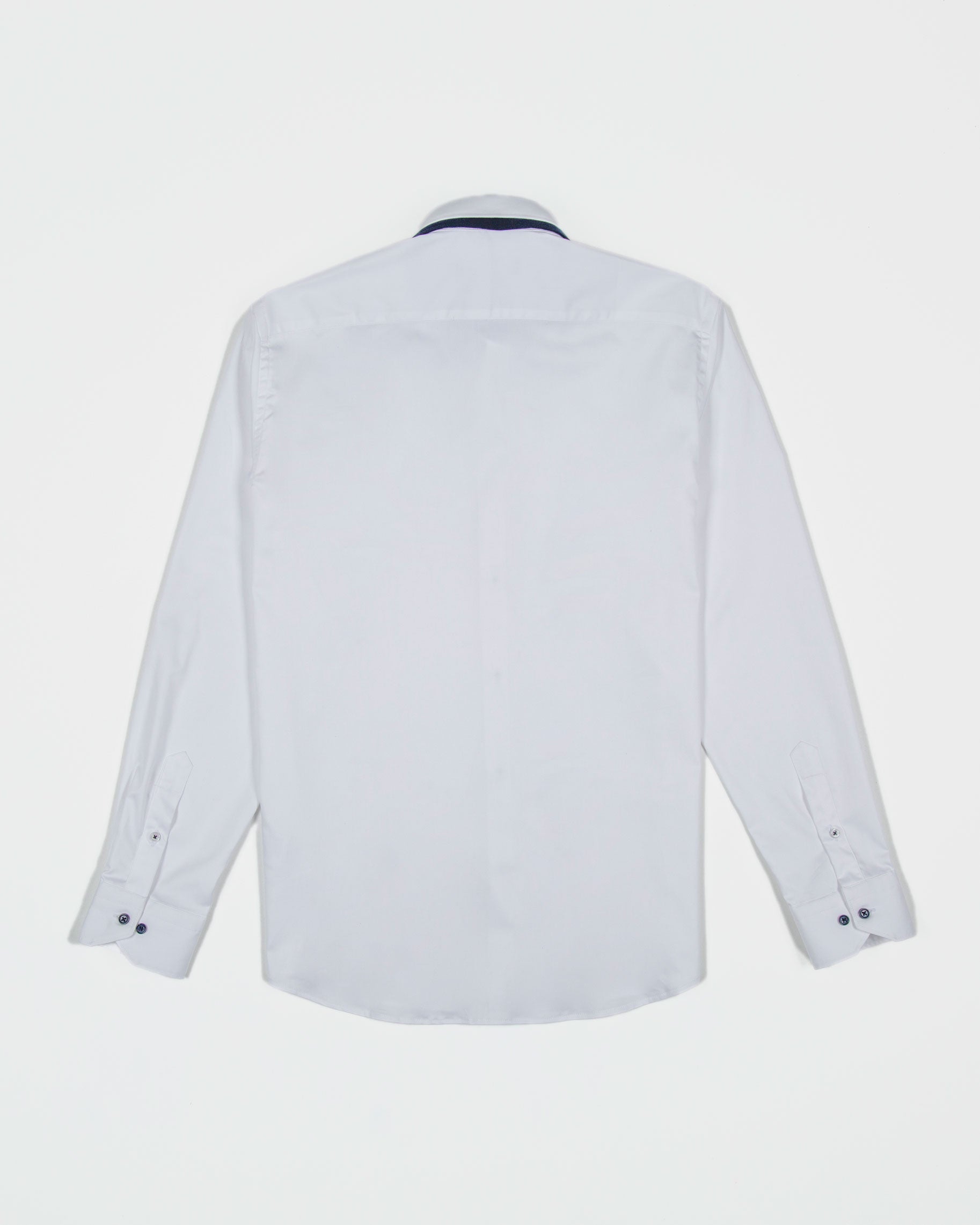 CAMISA CUELLO DOBLE ALGODÓN STRETCH BLANCO_01378