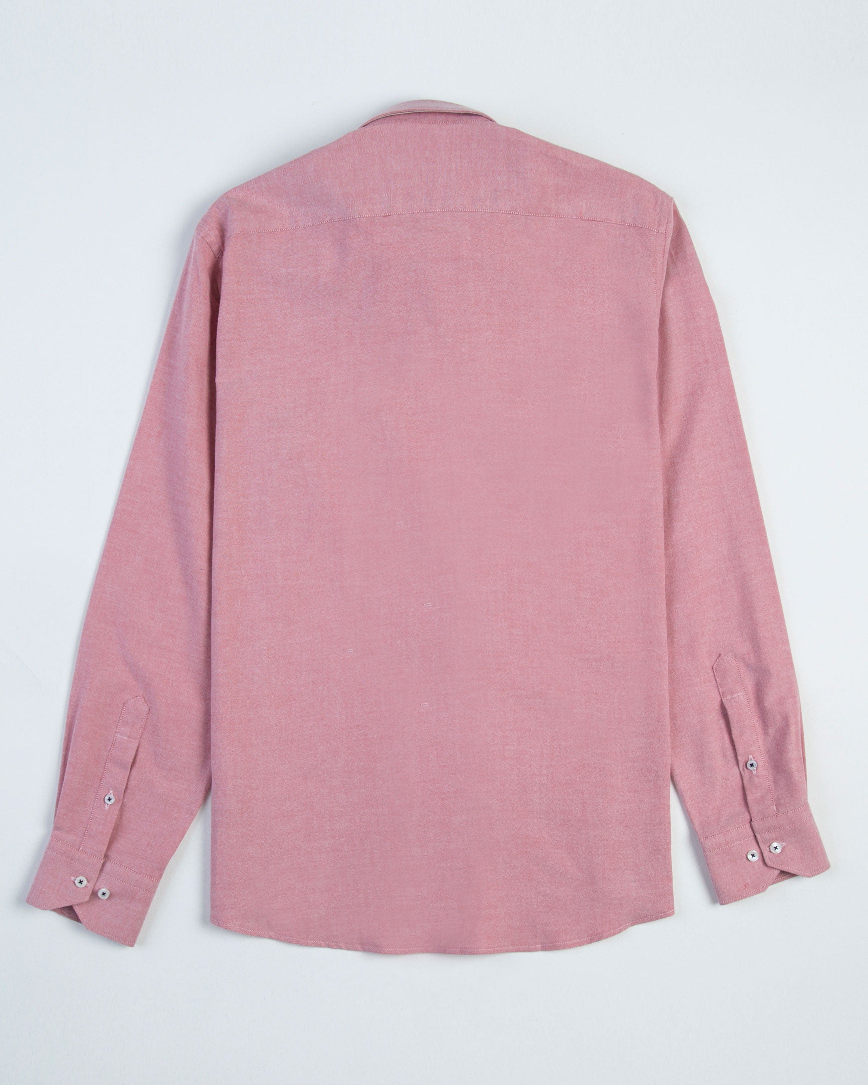 CAMISA OXFORD BOTÓN CONTRASTE ALGODÓN ROJO_01387