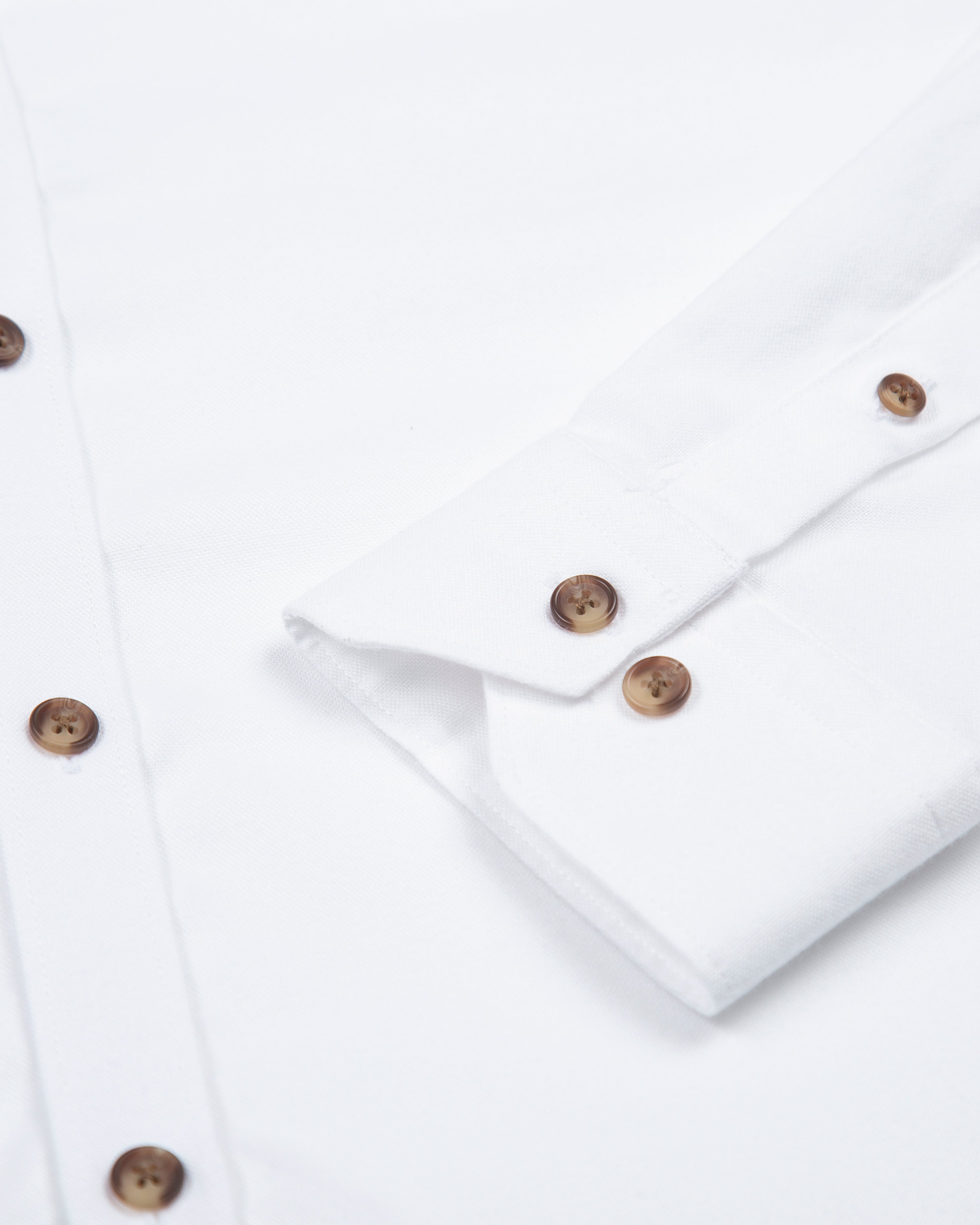 CAMISA OXFORD BOTÓN NACAR ALGODÓN BLANCO_01396