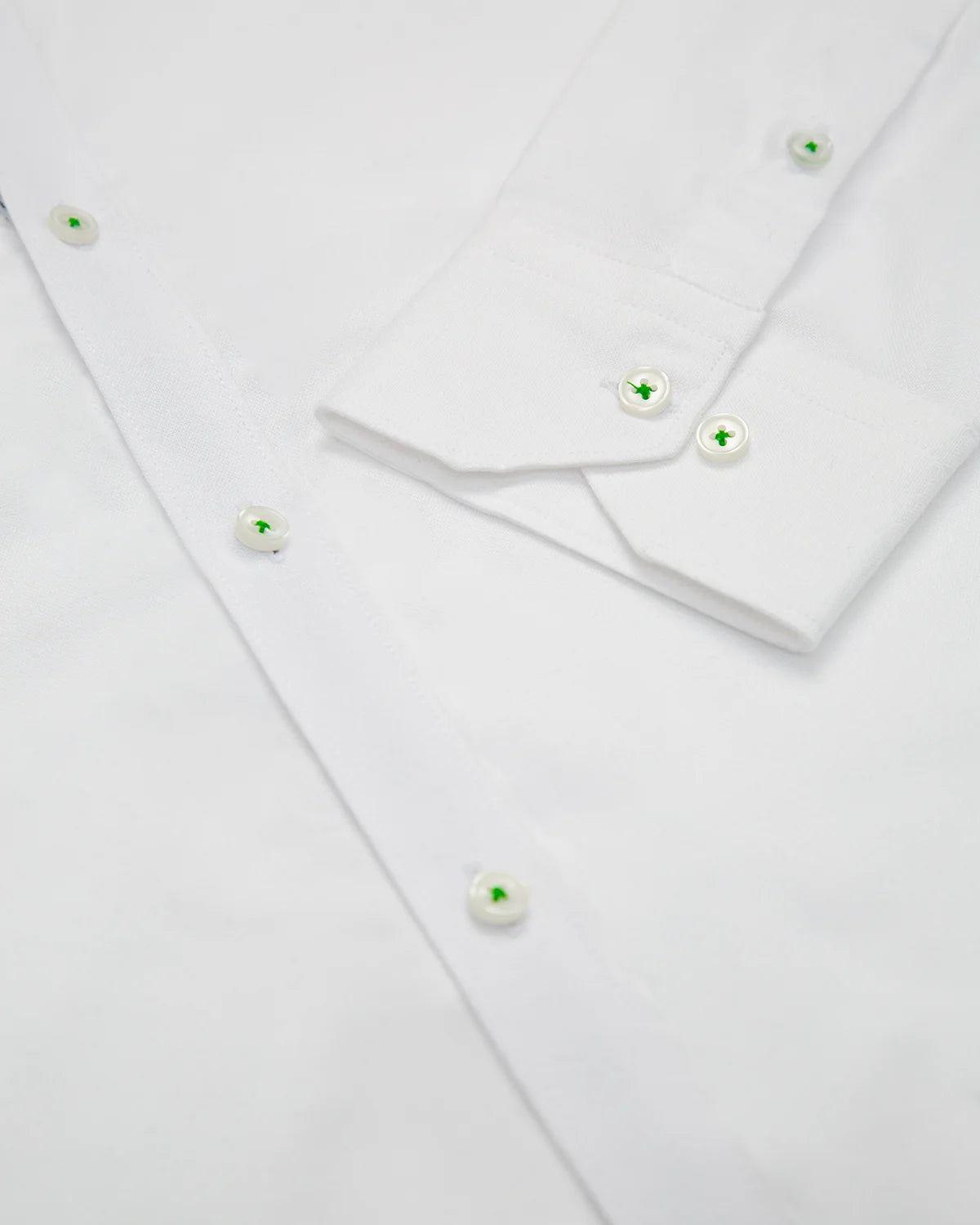 CAMISA OXFORD HILADILLO CAPRI ALGODÓN BLANCO_01437