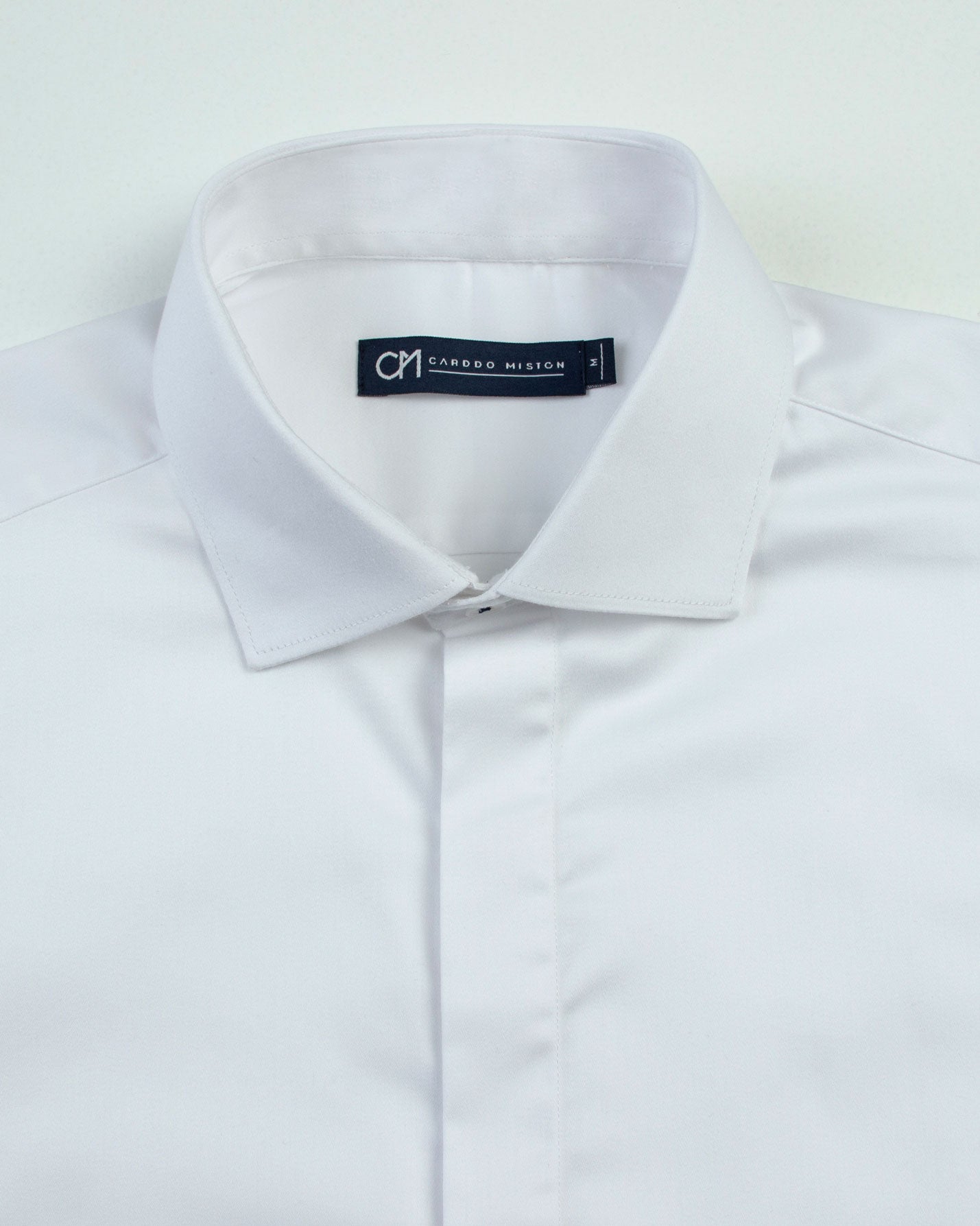 CAMISA PECHERA OCULTA ALGODÓN STRETCH BLANCO_01430