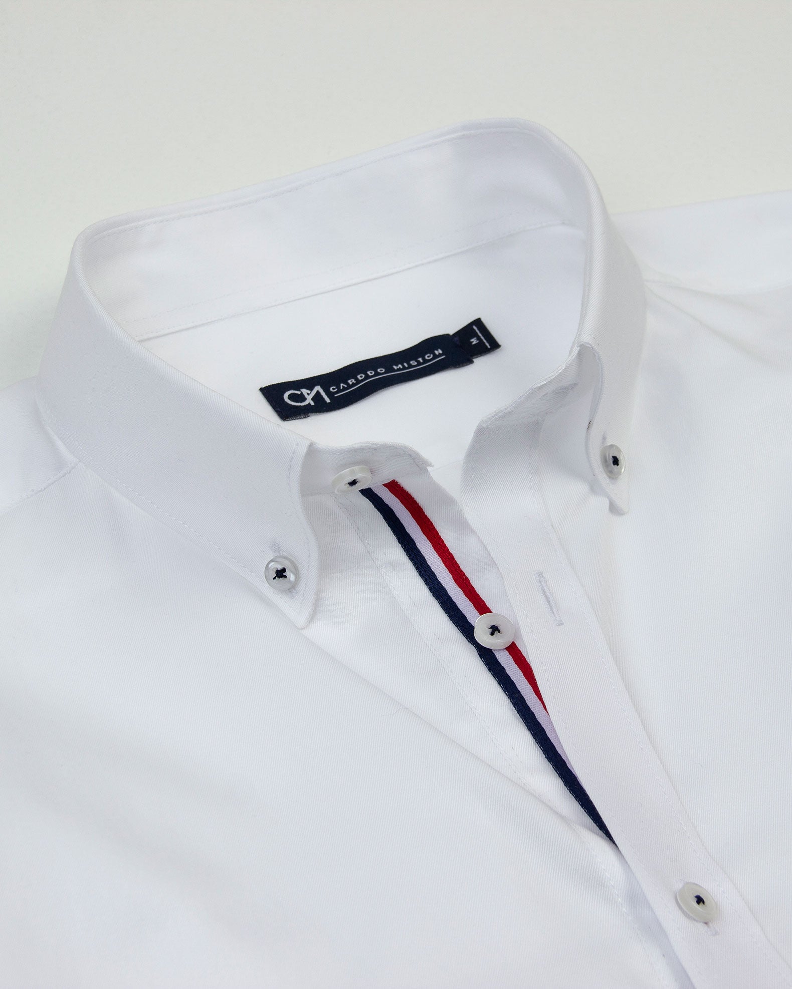 CAMISA SARGA HILADILLO FRANCE ALGODÓN BLANCO_01374