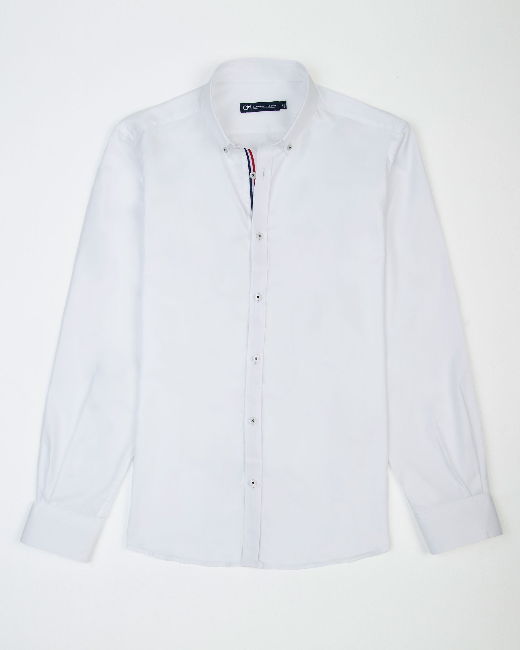 CAMISA SARGA HILADILLO FRANCE ALGODÓN BLANCO_01374