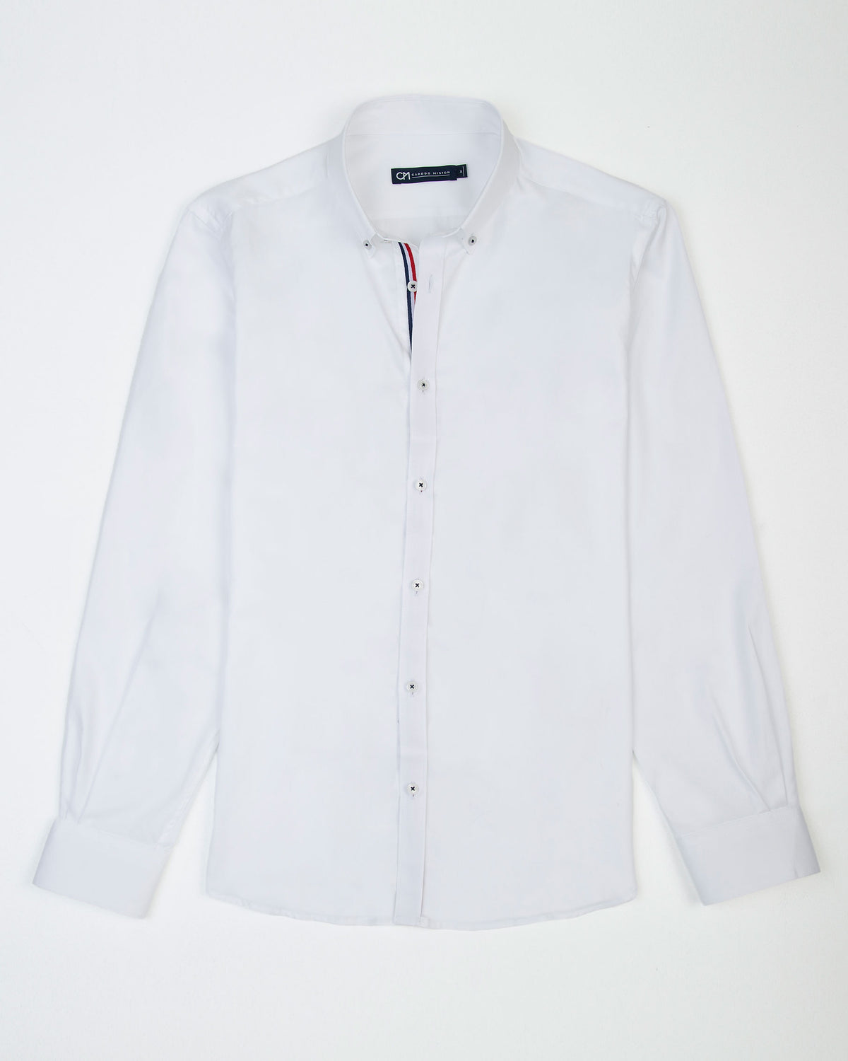 CAMISA SARGA HILADILLO FRANCE ALGODÓN BLANCO_01374