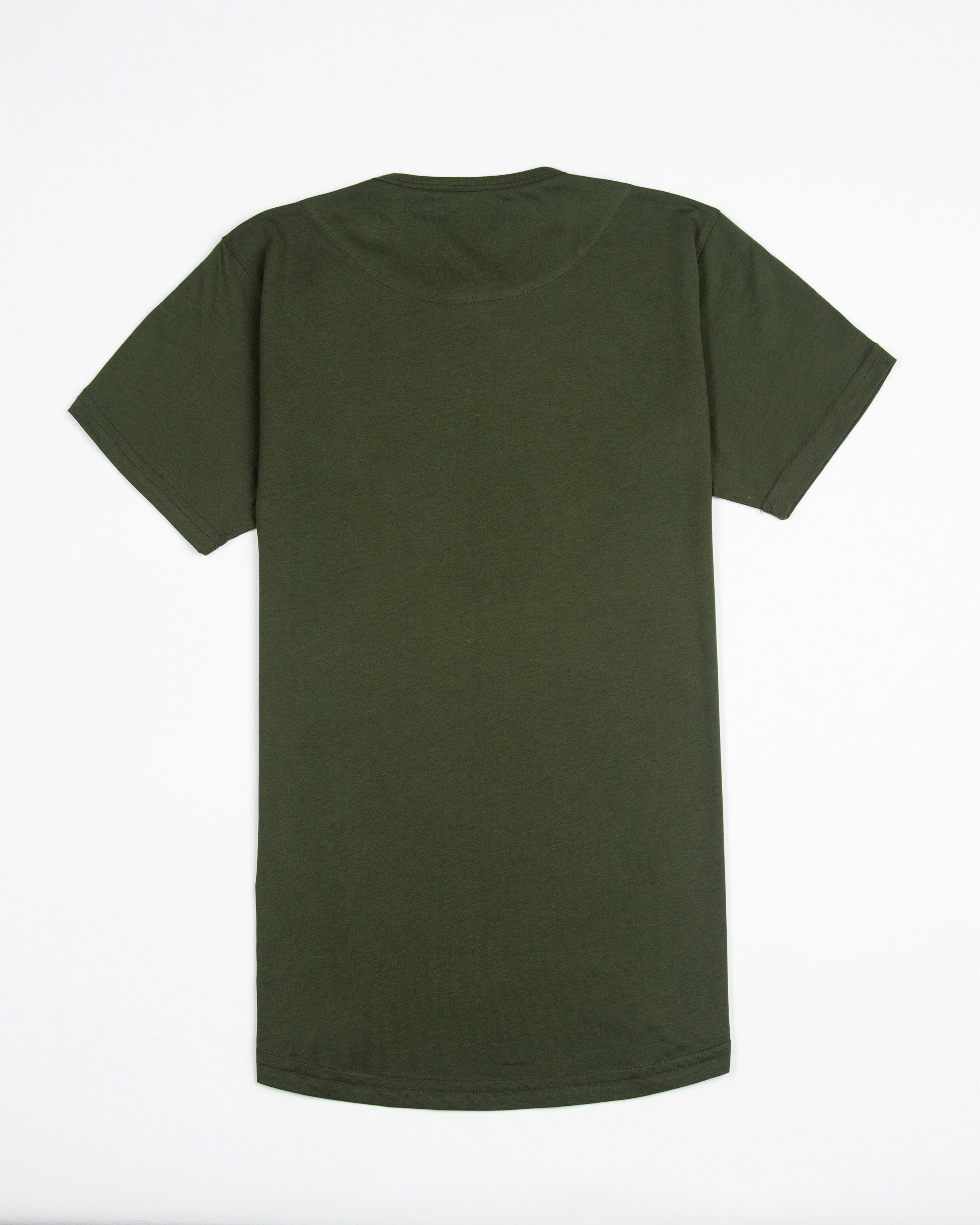 CAMISETA HENLEY ALGODÓN VERDE MILITAR_04115
