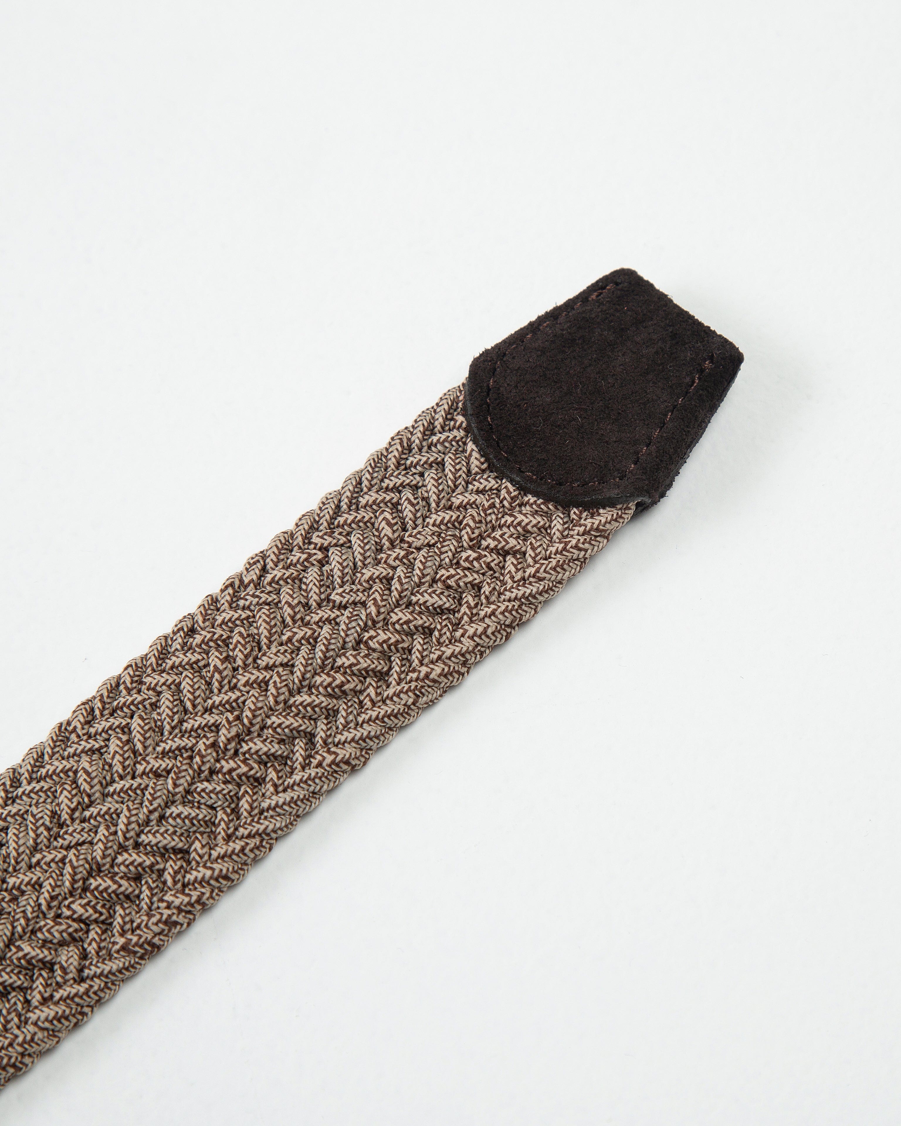 CINTURÓN TRENZADO ELÁSTICO SARGA KAKI_07046