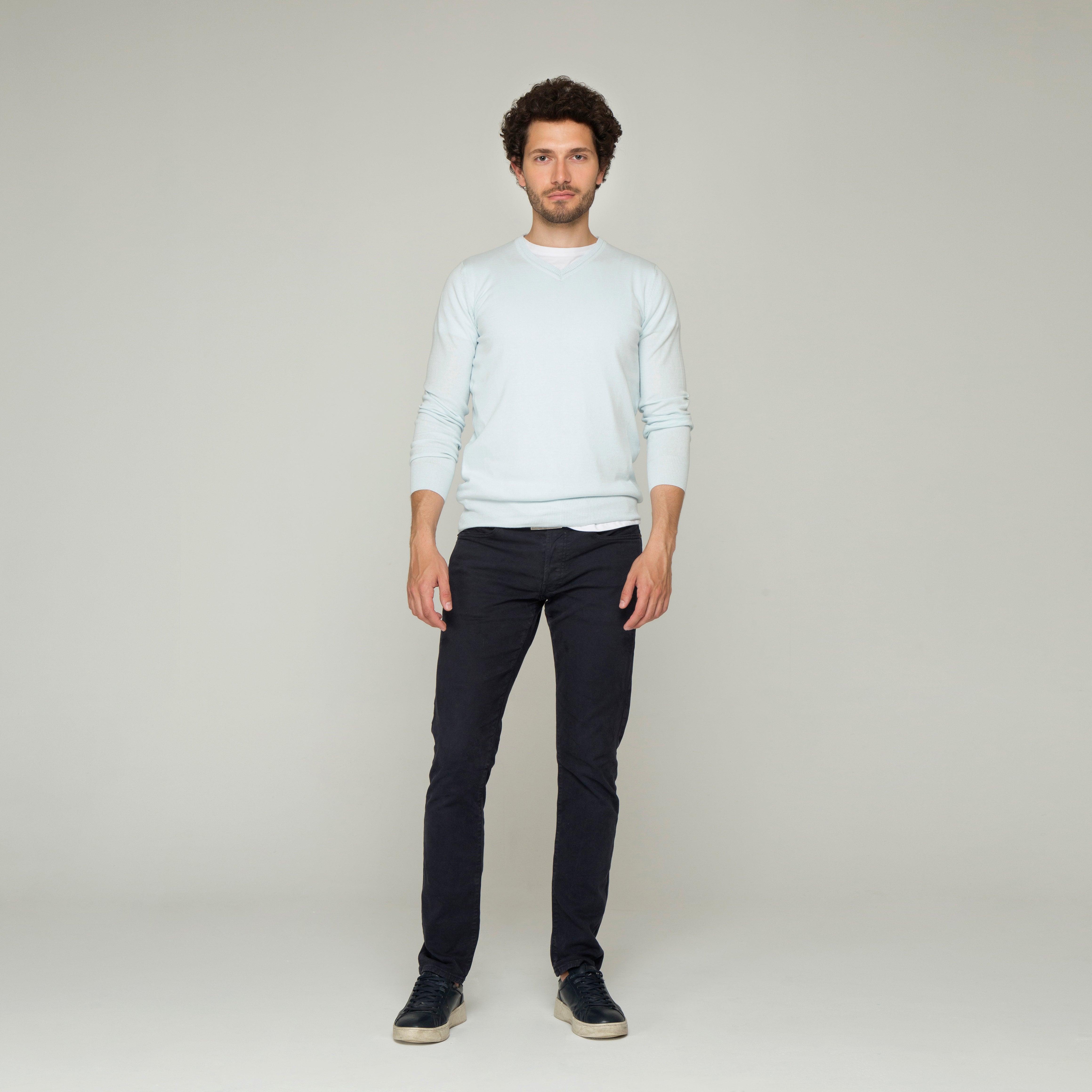 SACO CUELLO V ALGODÓN AZUL CIELO_02118