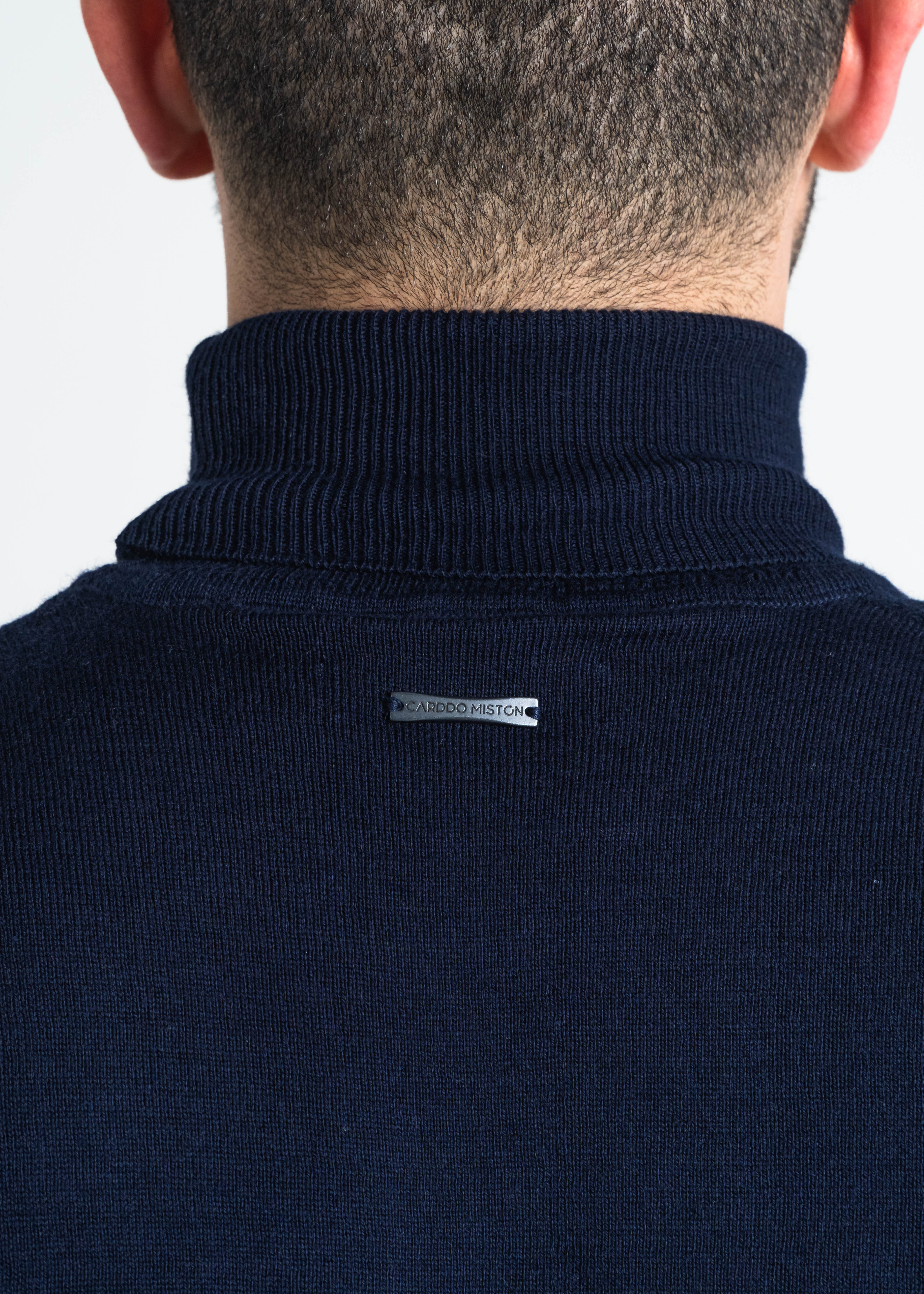 JERSEY CUELLO ALTO ALGODÓN AZUL OSCURO_02108