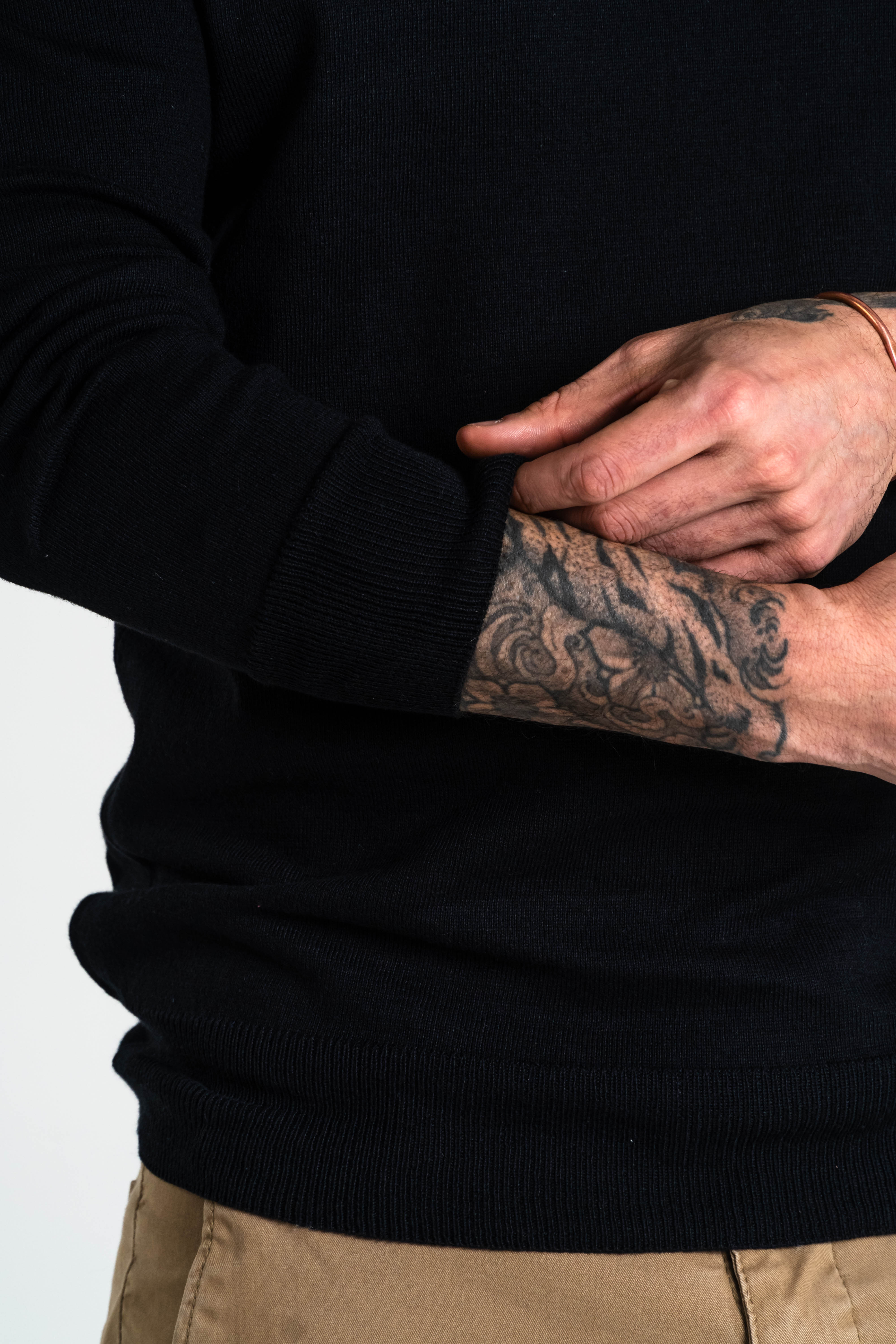 JERSEY CUELLO ALTO ALGODÓN NEGRO_02109