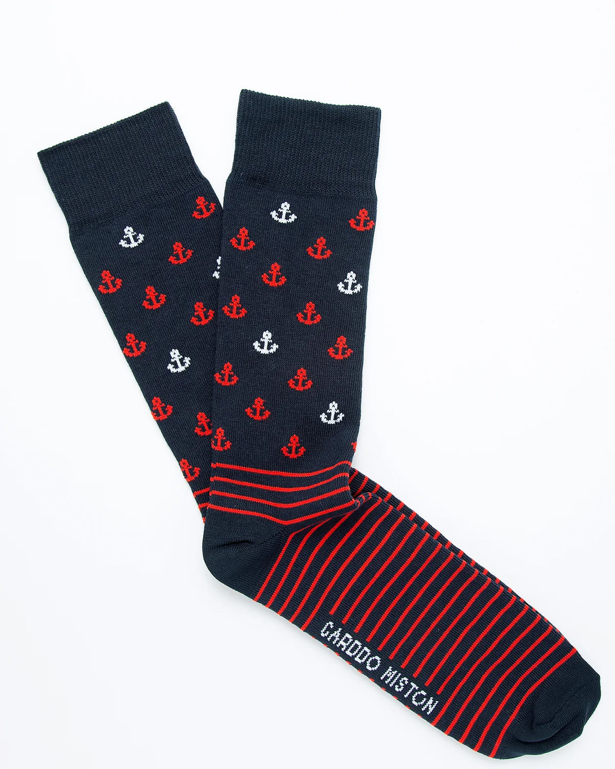 MEDIAS ALGODÓN BIDISEÑO ANCLA RAYAS _08017