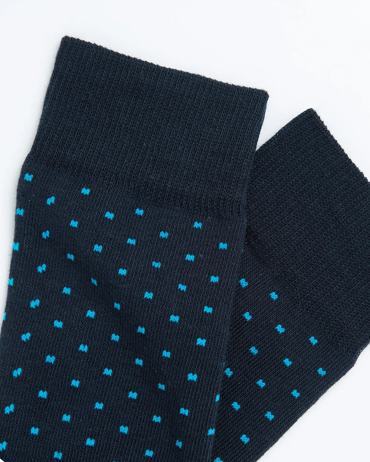 MEDIAS ALGODÓN CUADROS AZUL CLARO _08019