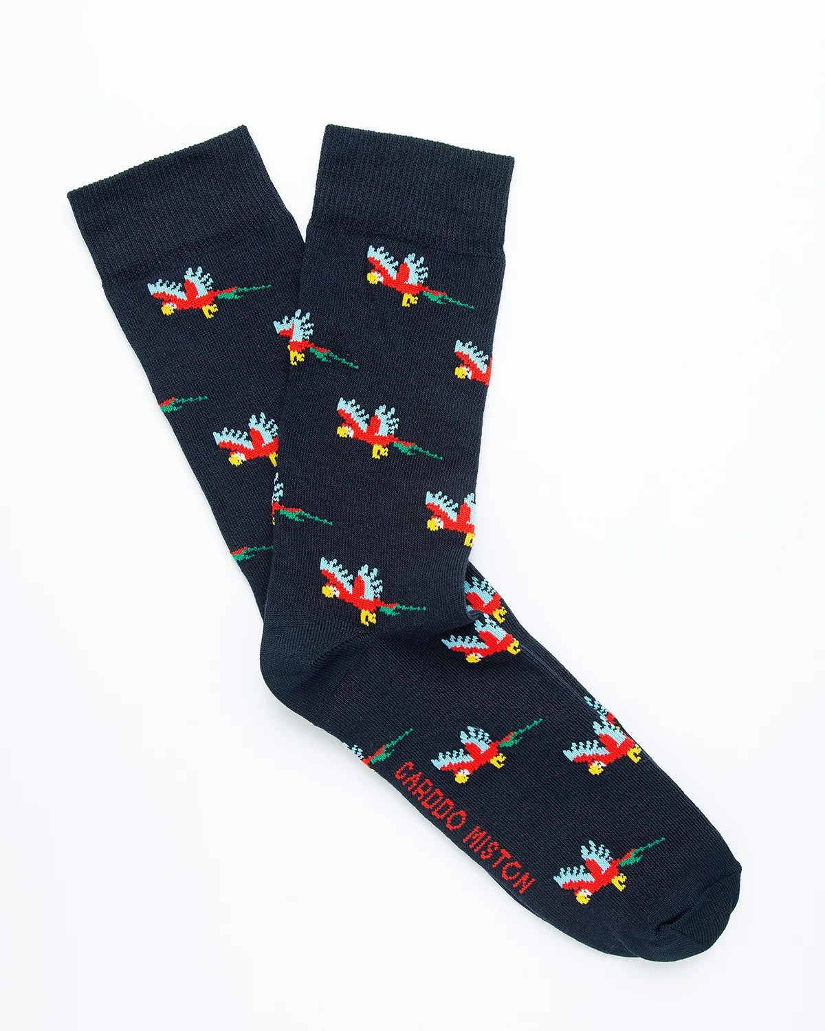 MEDIAS ALGODÓN ESTAMPADO GUACAMAYAS _08001