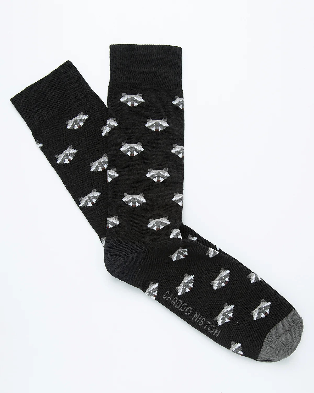 MEDIAS ALGODÓN ESTAMPADO MAPACHES _08024