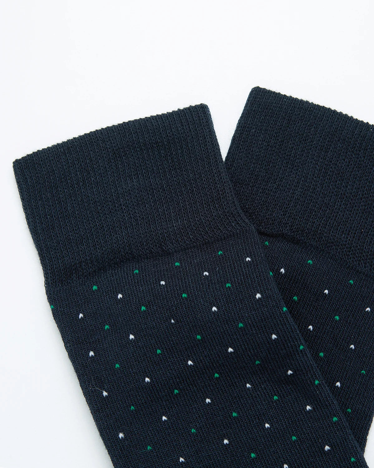 MEDIAS ALGODÓN MICROLUNARES BLANCO VERDE _08030