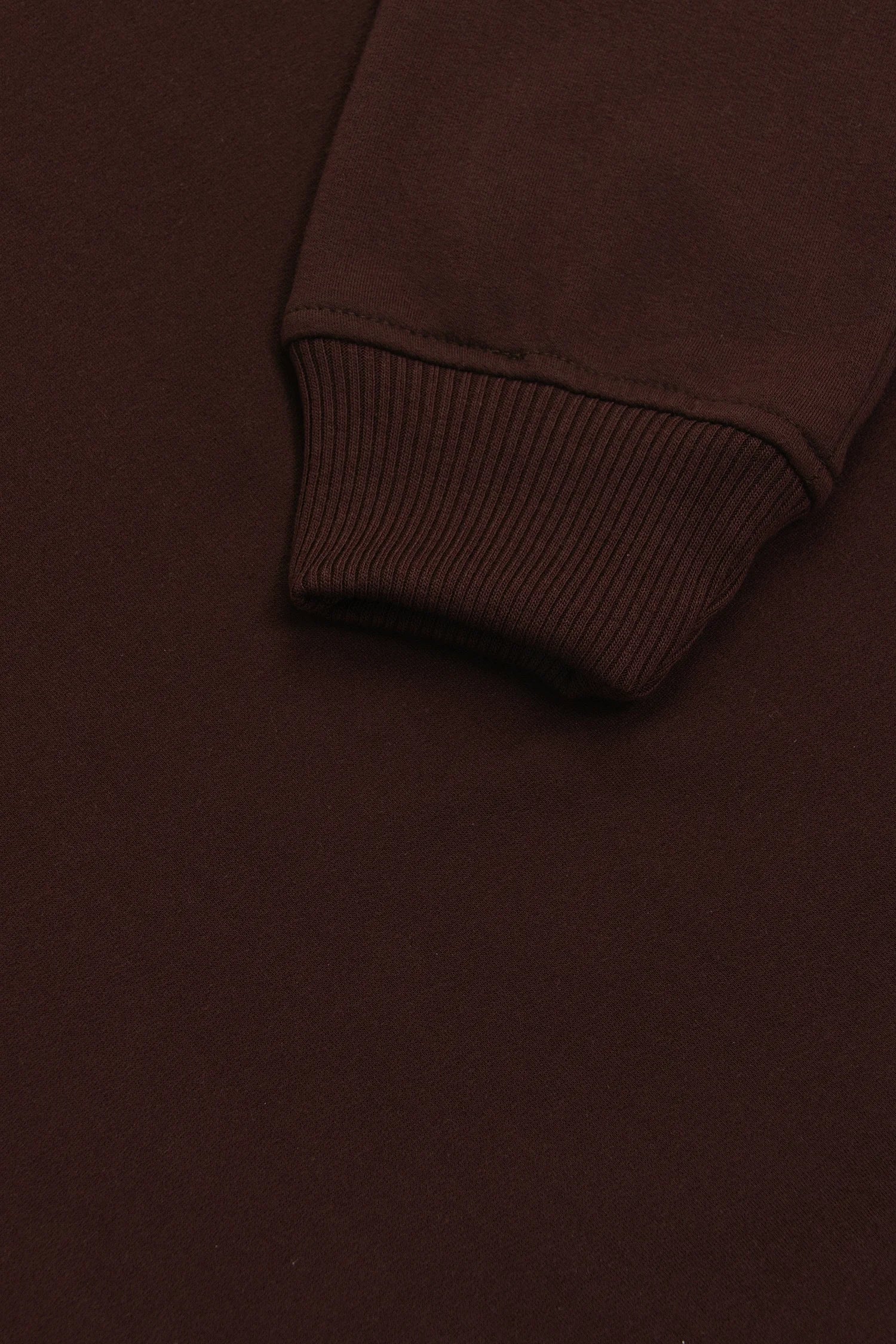 Crewneck Perchado Algodón Chocolate