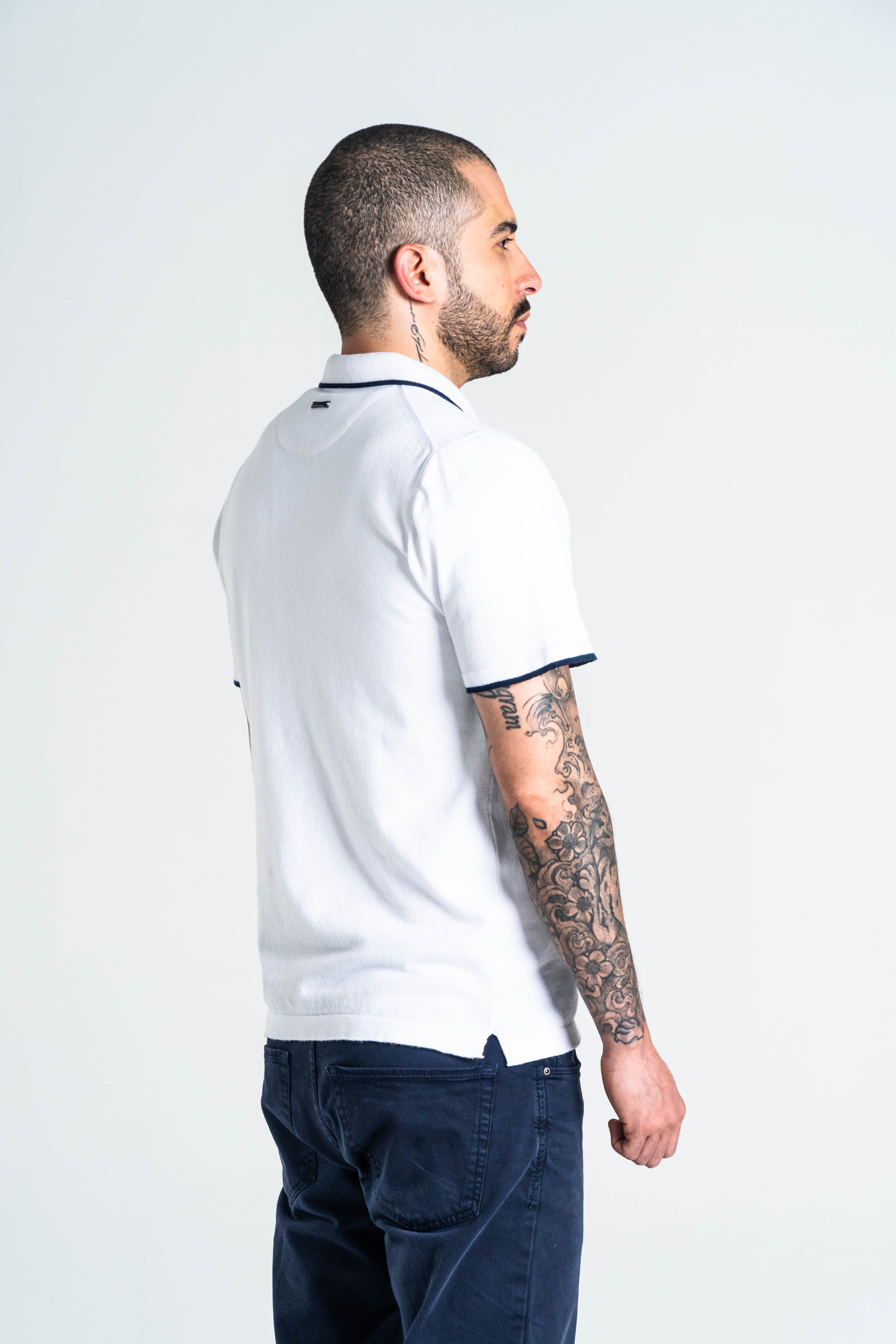 POLO PUNTO ALGODÓN BLANCO_02136