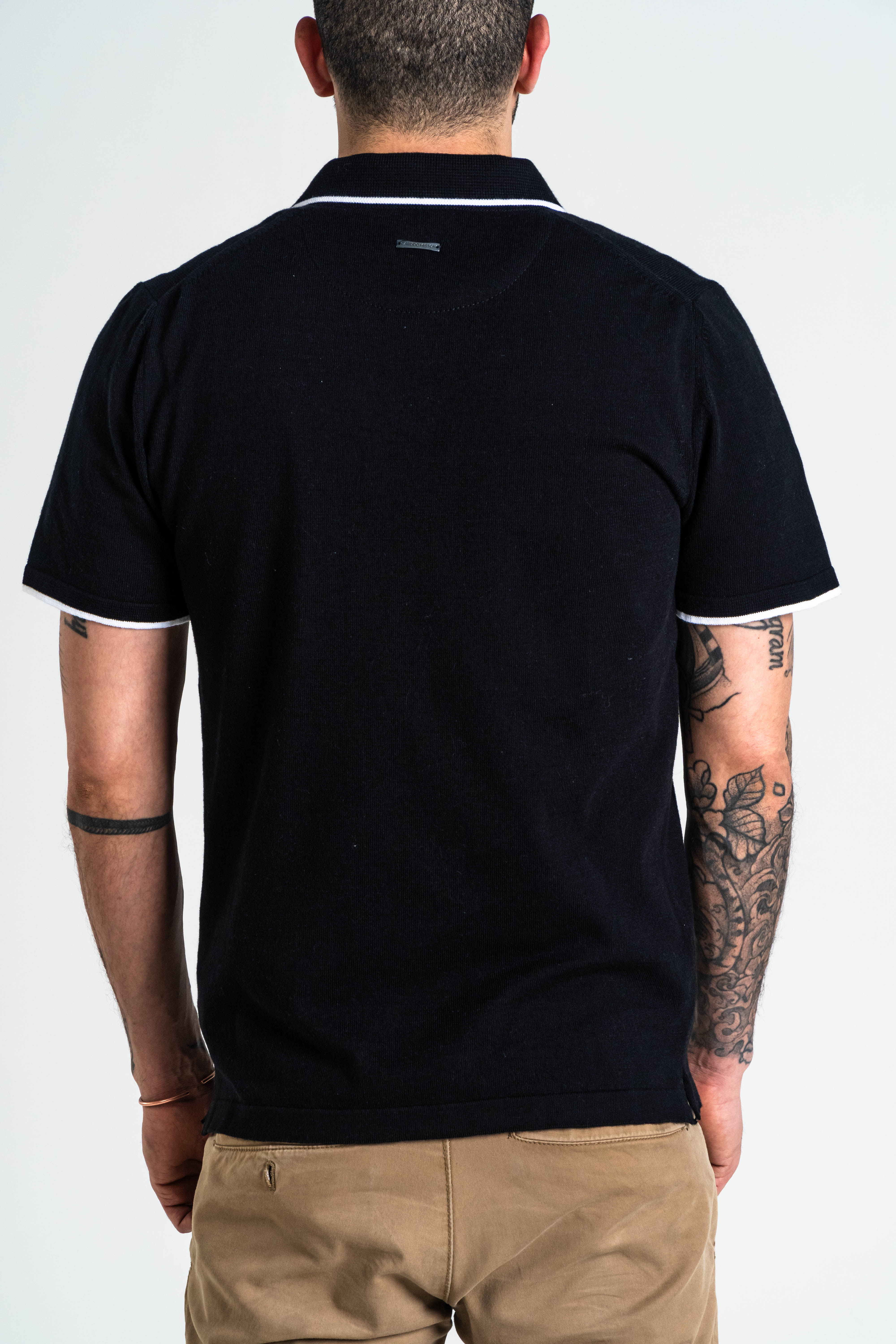 POLO PUNTO ALGODÓN NEGRO_02137