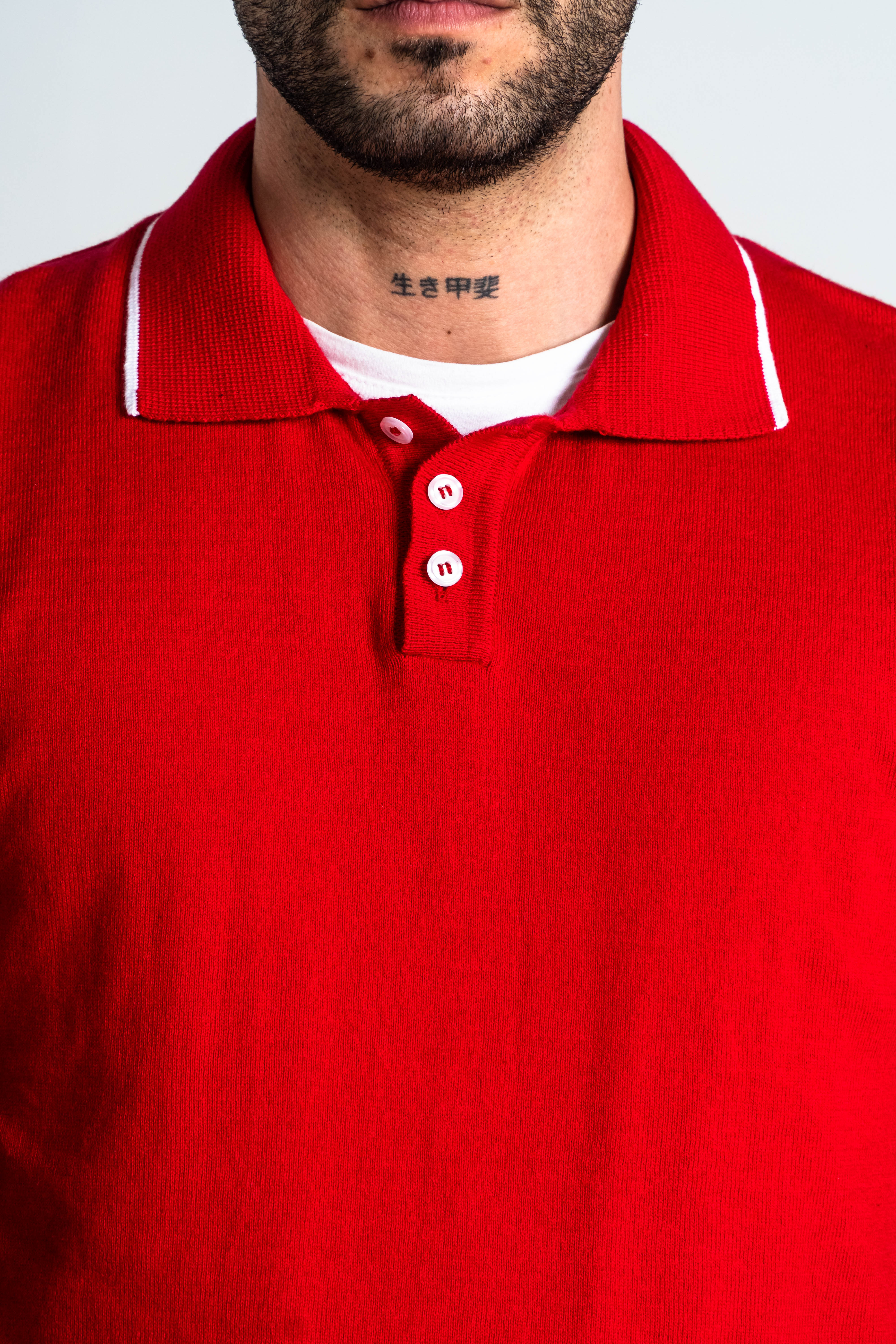 POLO PUNTO ALGODÓN ROJO_02134