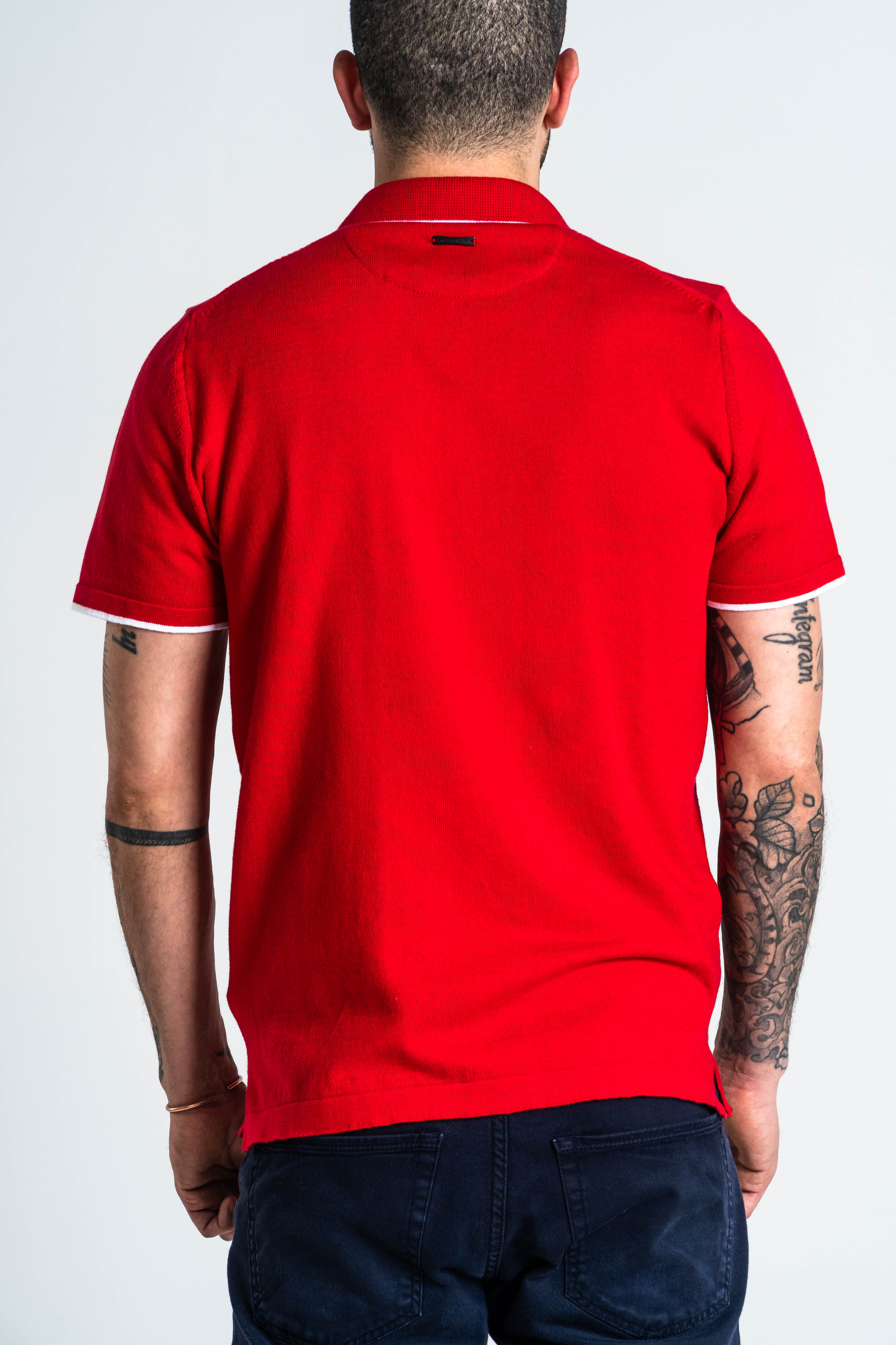 POLO PUNTO ALGODÓN ROJO_02134