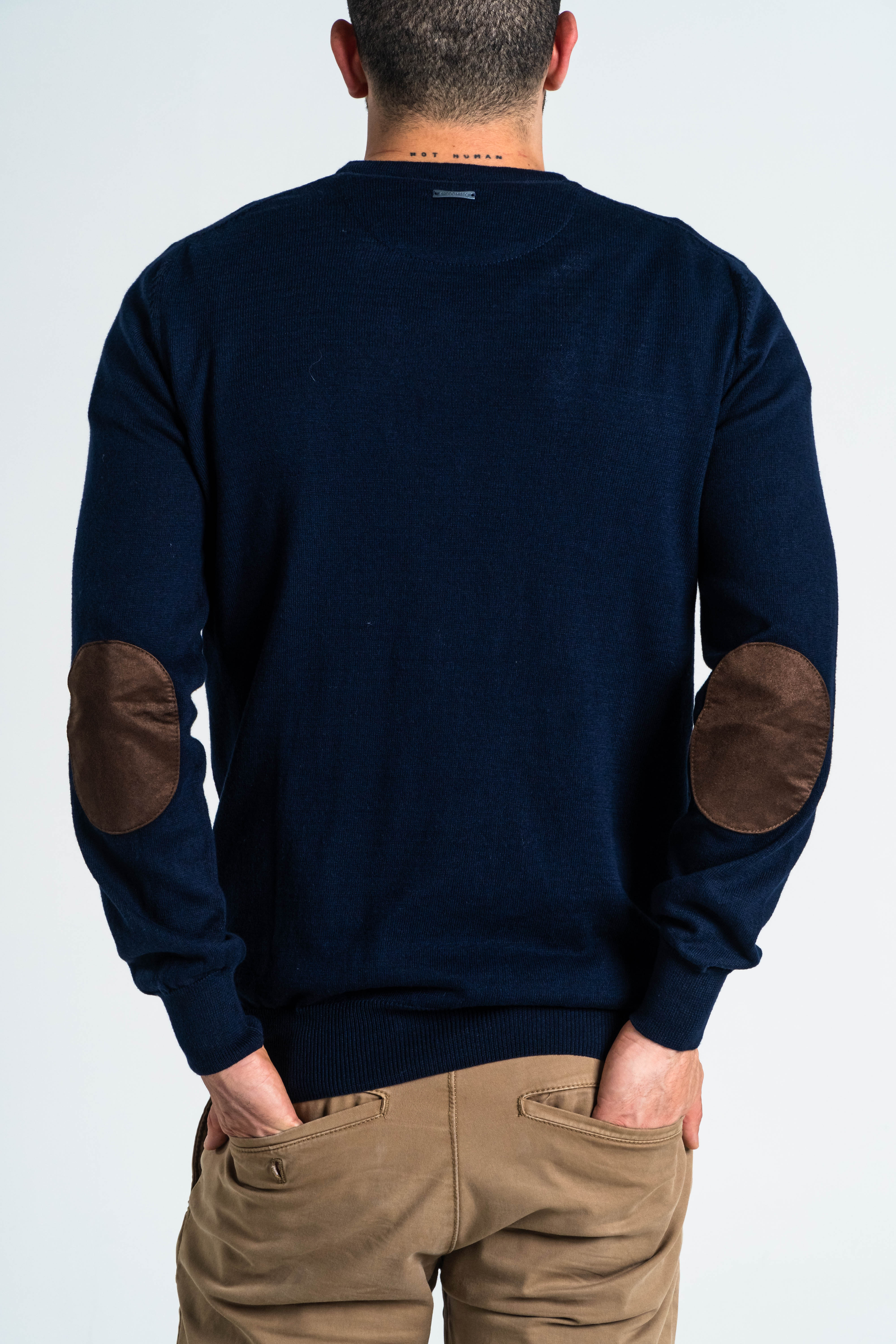 SACO CODERAS CUELLO V ALGODÓN AZUL OSCURO_02132