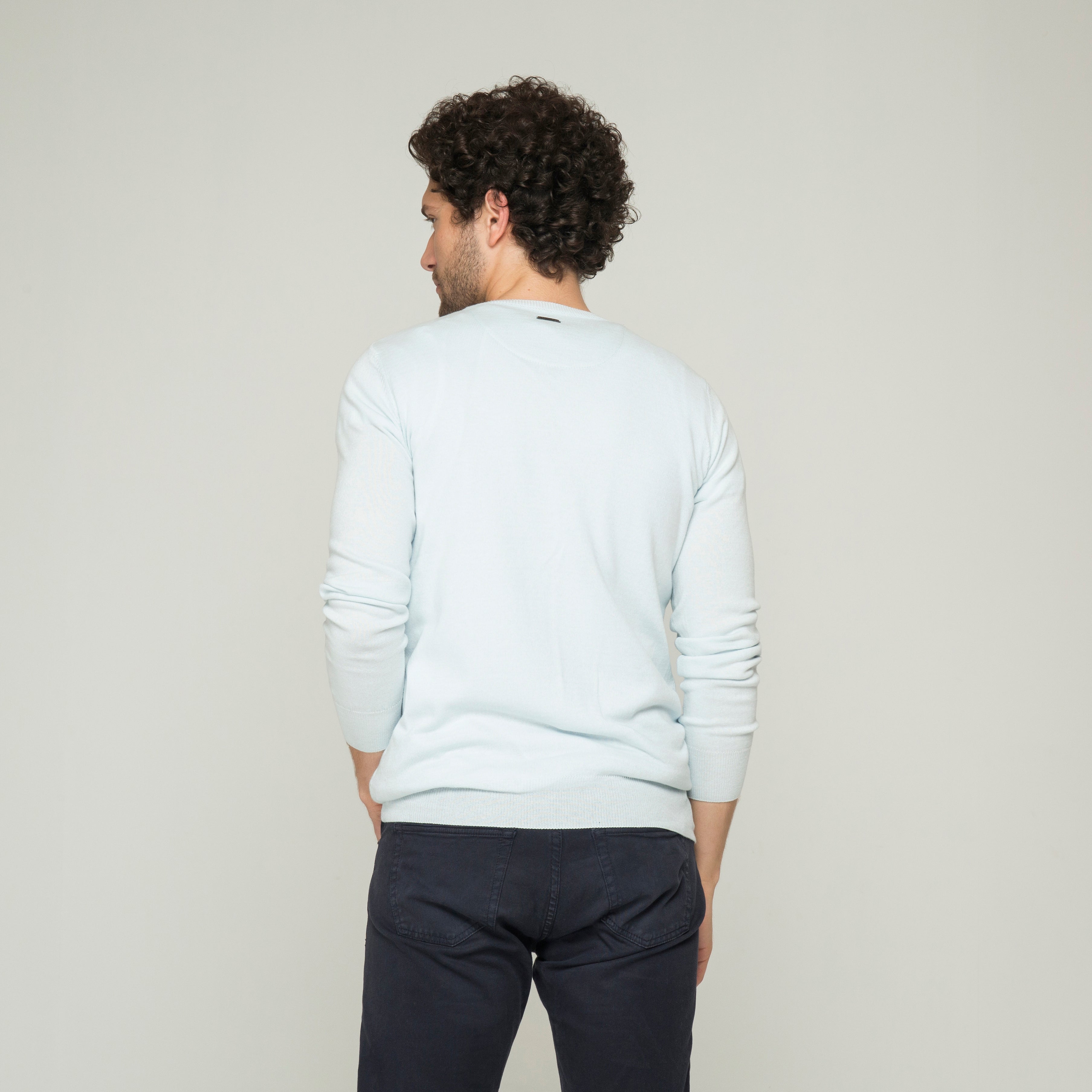 SACO CUELLO REDONDO ALGODÓN AZUL CIELO_02127