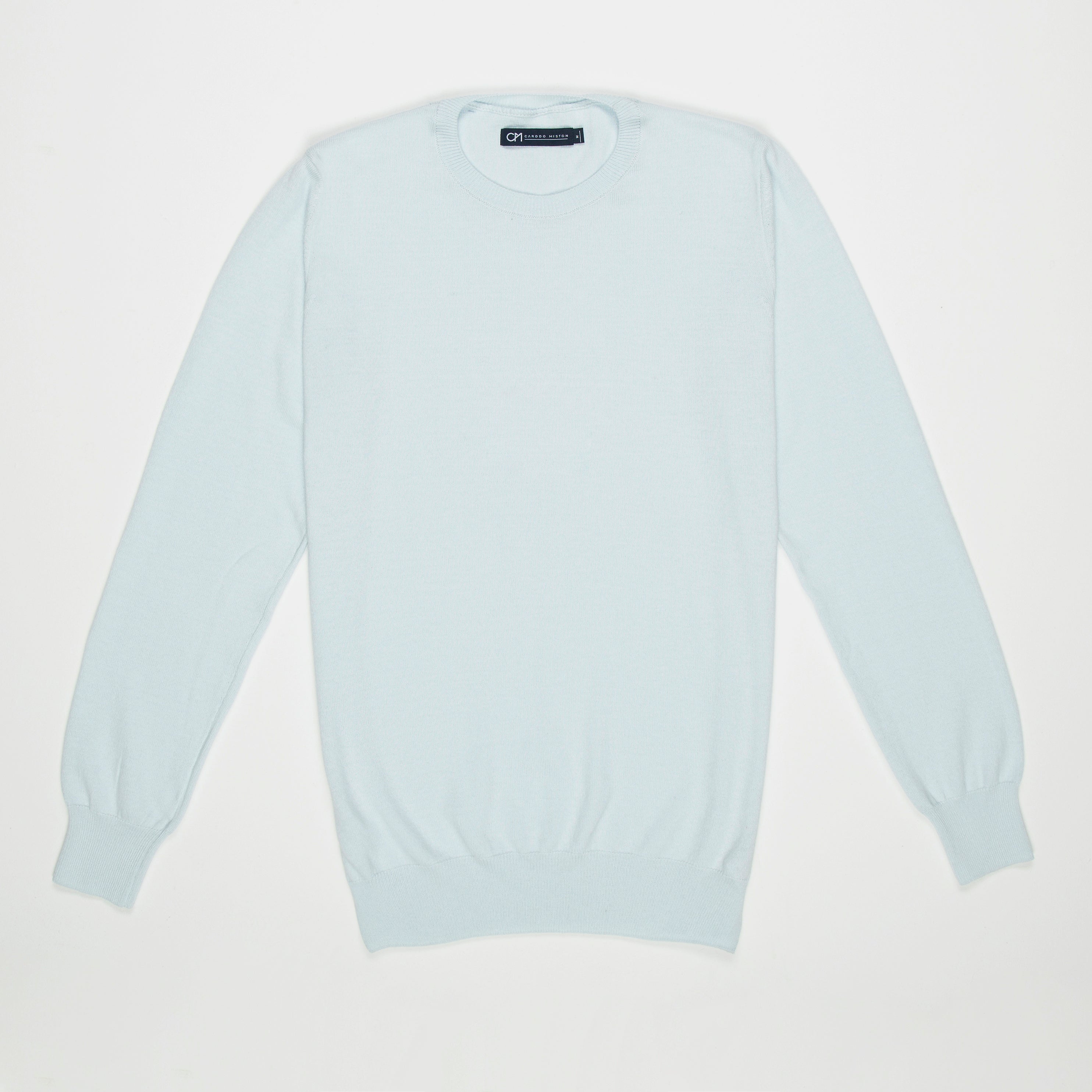 SACO CUELLO REDONDO ALGODÓN AZUL CIELO_02127