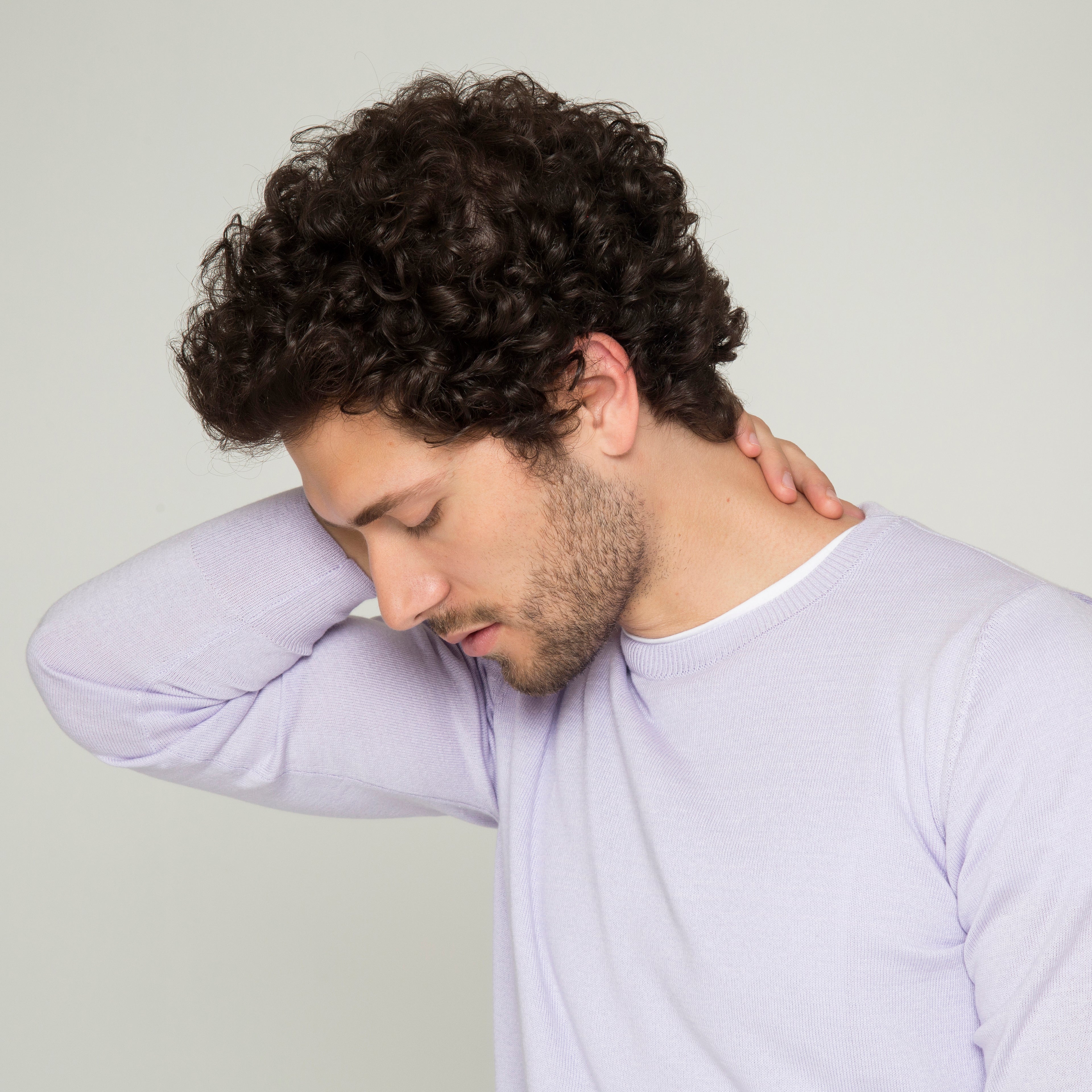 SACO CUELLO REDONDO ALGODÓN LILA_02131